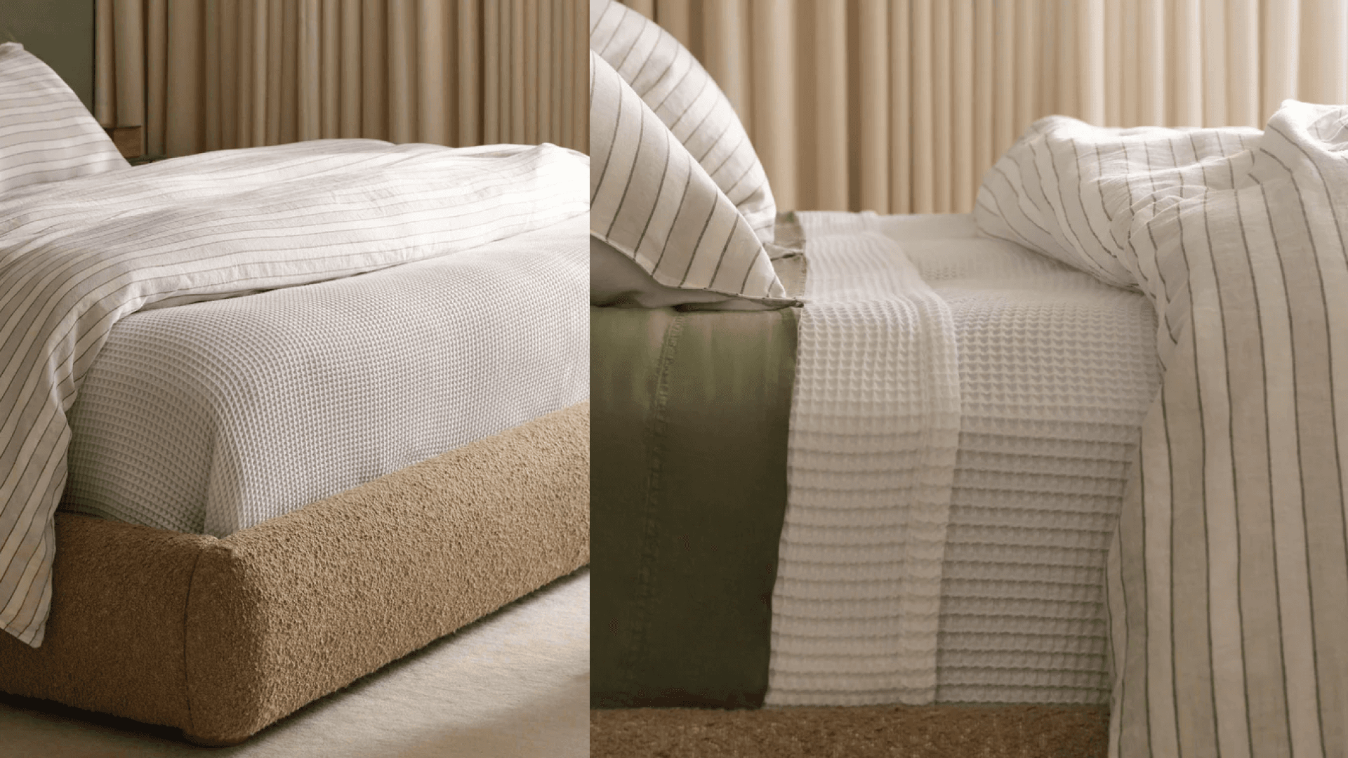 blanket on bed
