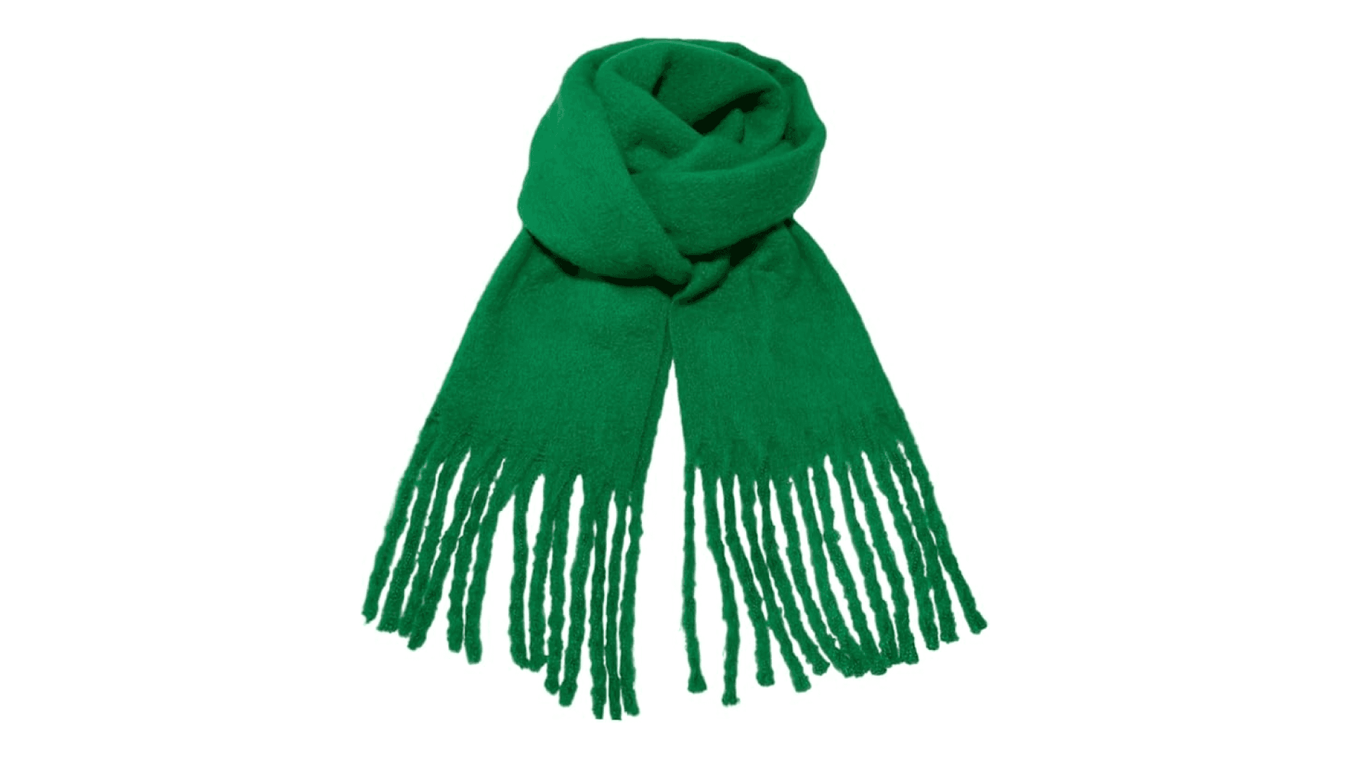 Wendyfull Winter Scarf for Women Big Chunky Scarf Solid Warm Soft Oversized Thick Blanket Scarves Shawl Cashmere Feel (Green)