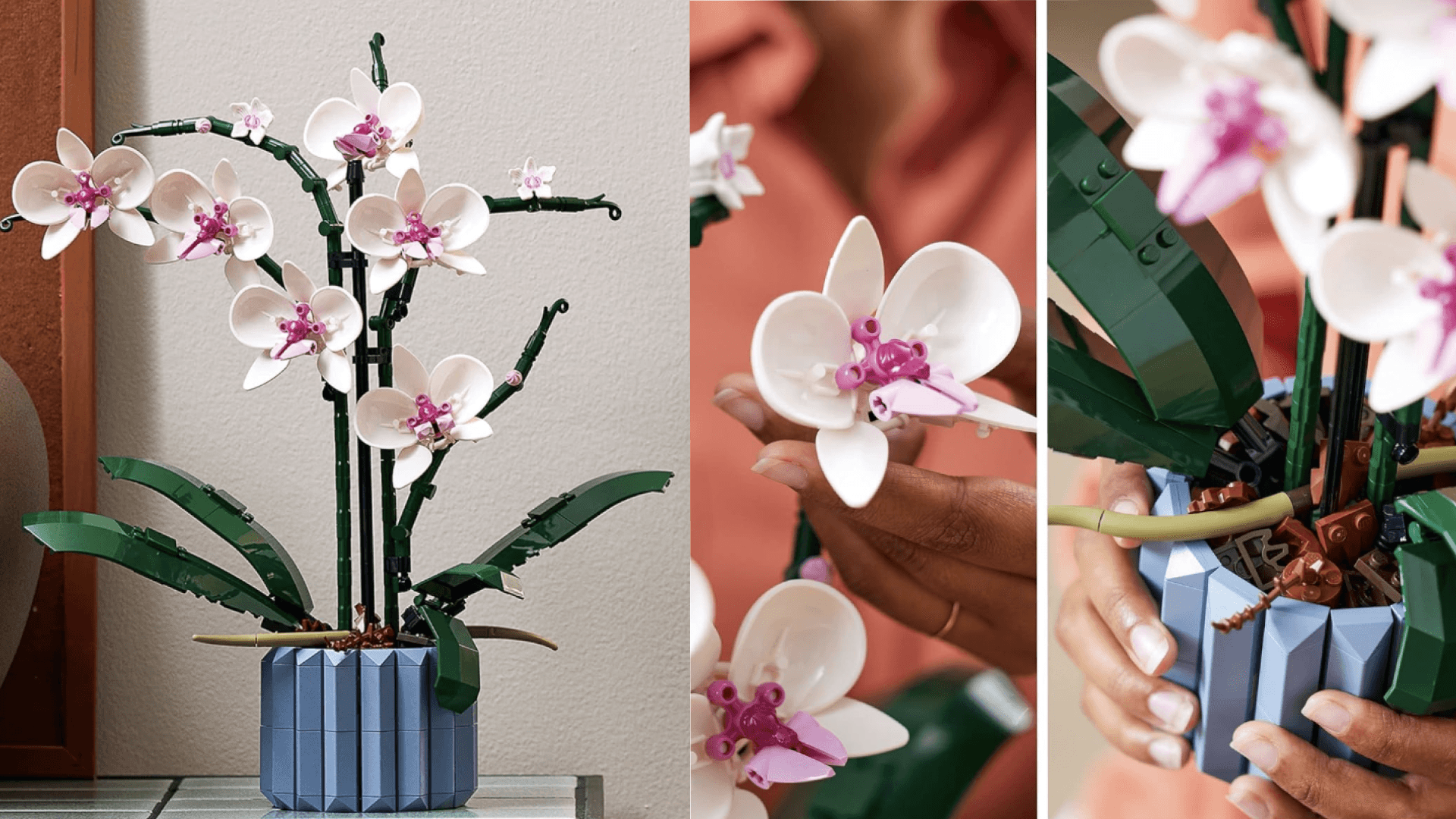 LEGO Botanicals Orchid - Artificial, Fake Indoor Flowers Building Set for Home, Kitchen, Desk Decoration, Adults Ages 18+ - Gift for Birthdays - 10311