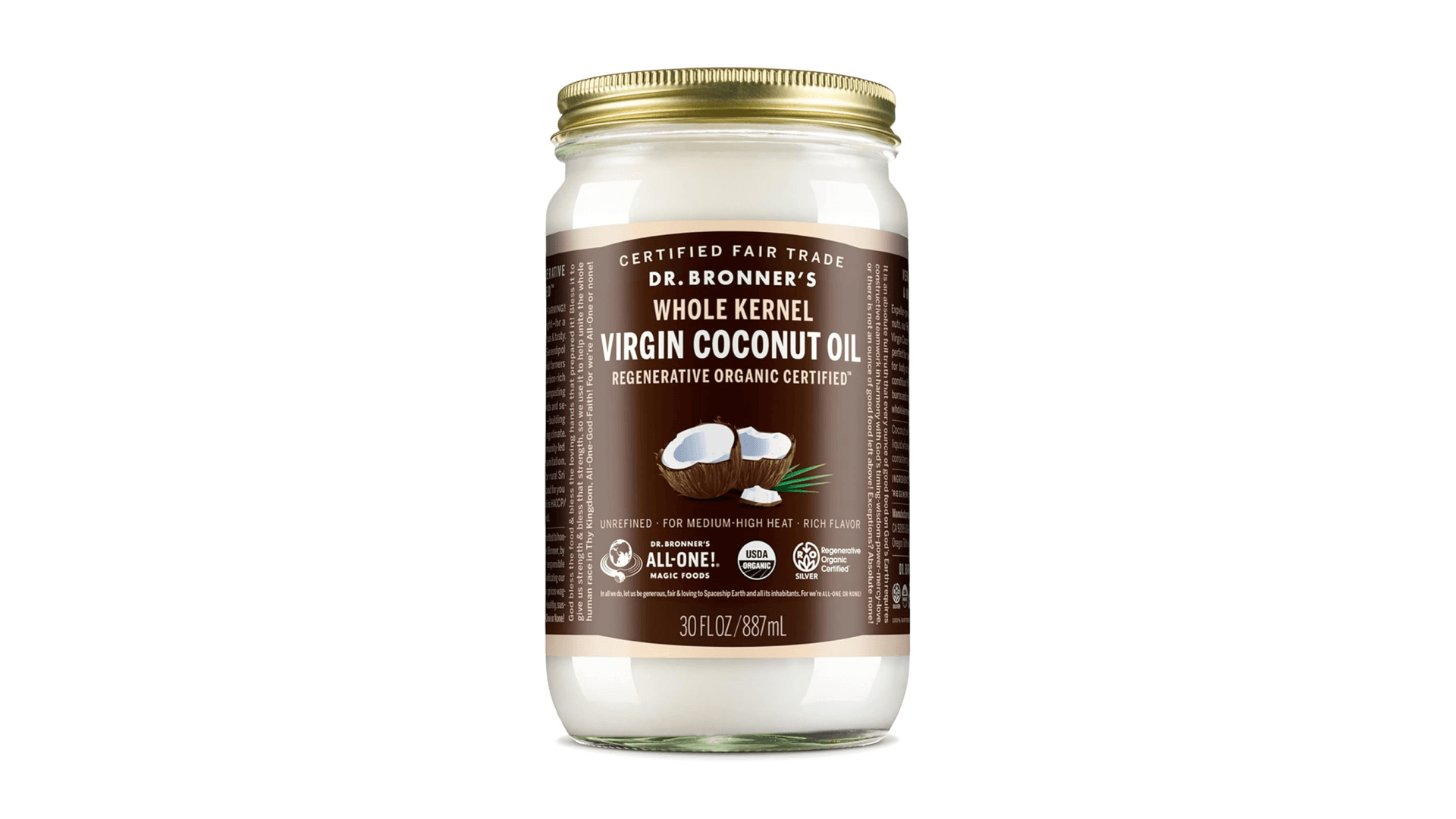 Dr. Bronner's Whole Kernel Virgin Coconut Oil 