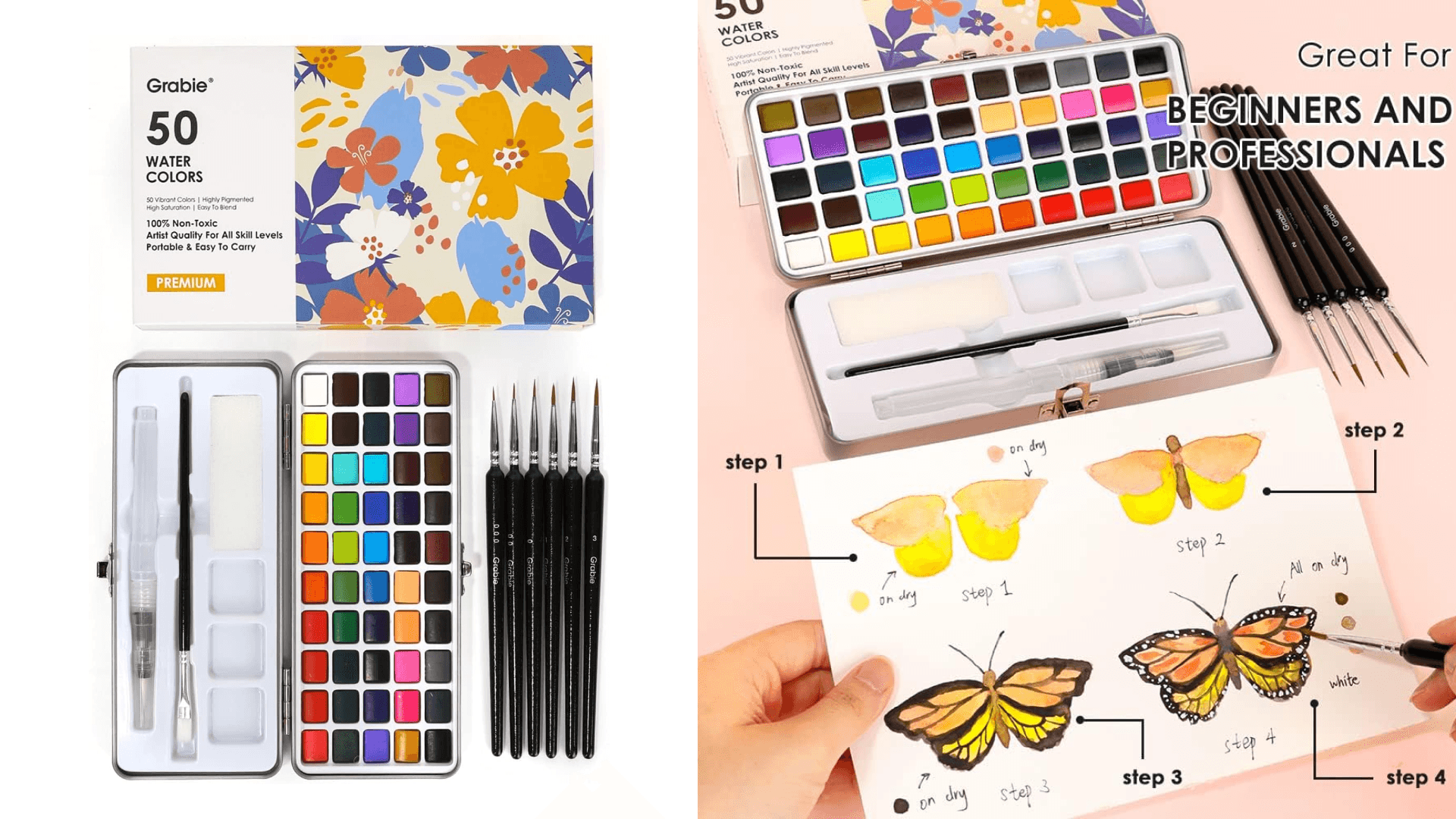 Watercolor paint set