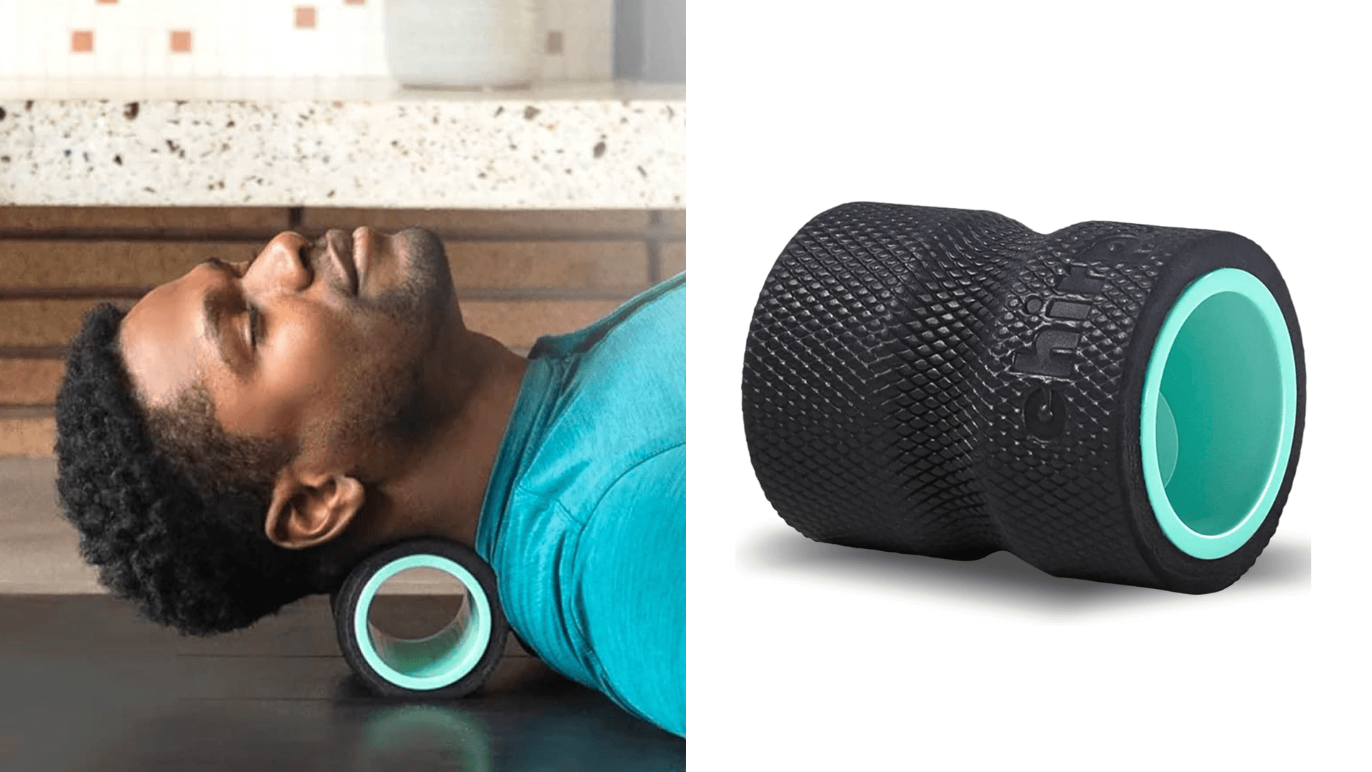 Chirp Wheel Foam Roller – Targeted Back & Neck Relief, Lumbar Spine Stretcher, Spinal Decompression Back Stretcher, Massage Roller with Density Foam for Physical Therapy, Supports 500lbs, 4-Inch Mint