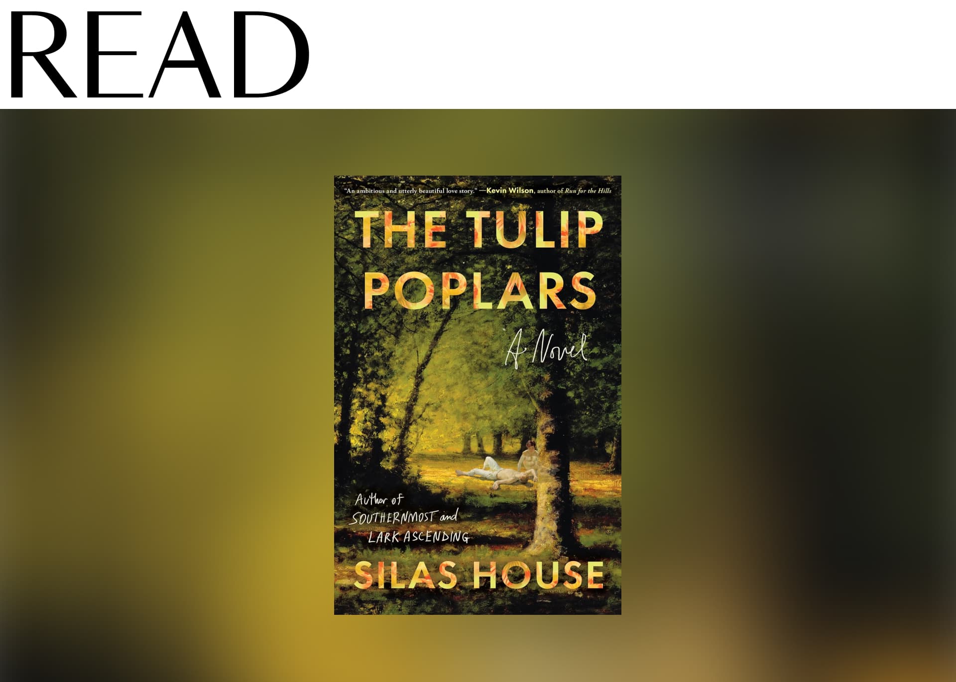 The Tulip Poplars by Silas House