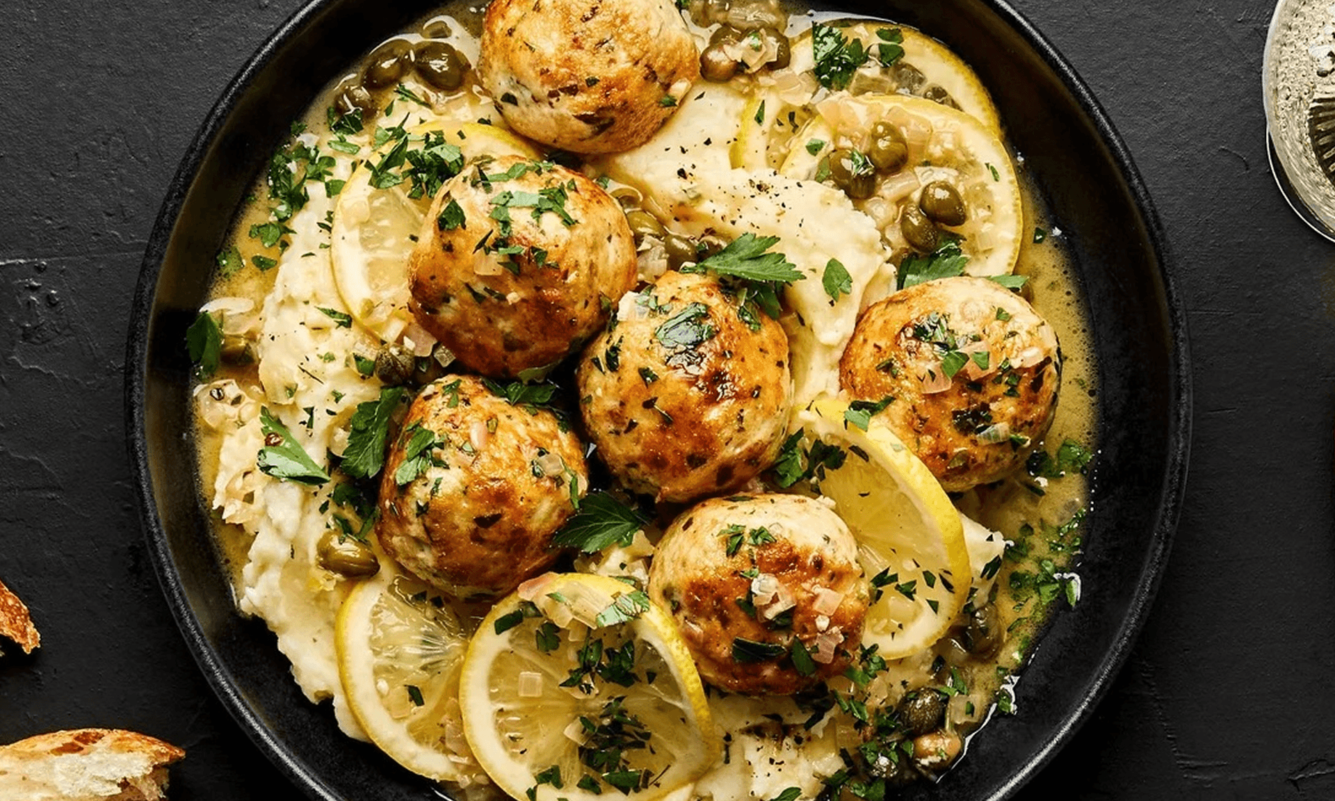 The Modern Proper’s Chicken Piccata Meatballs