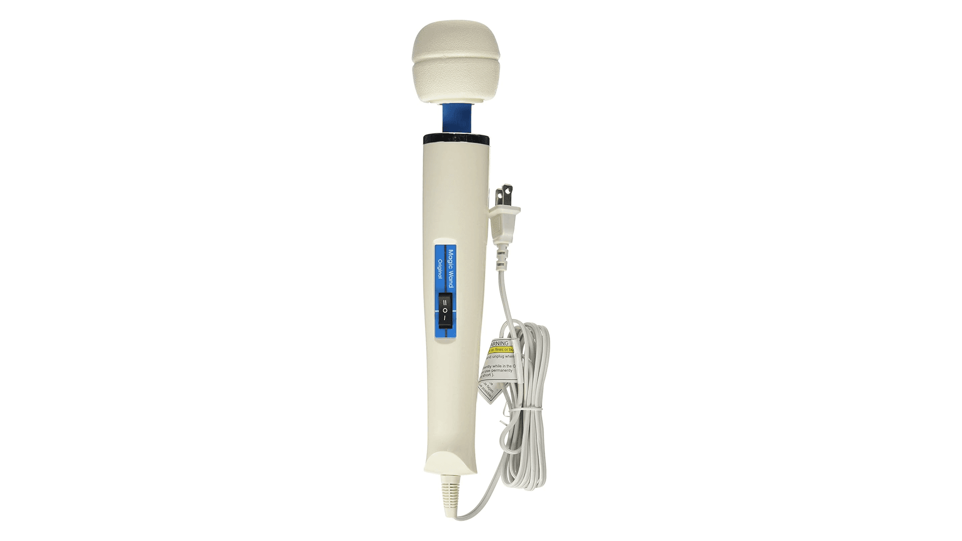 Vibrating massager with its cord