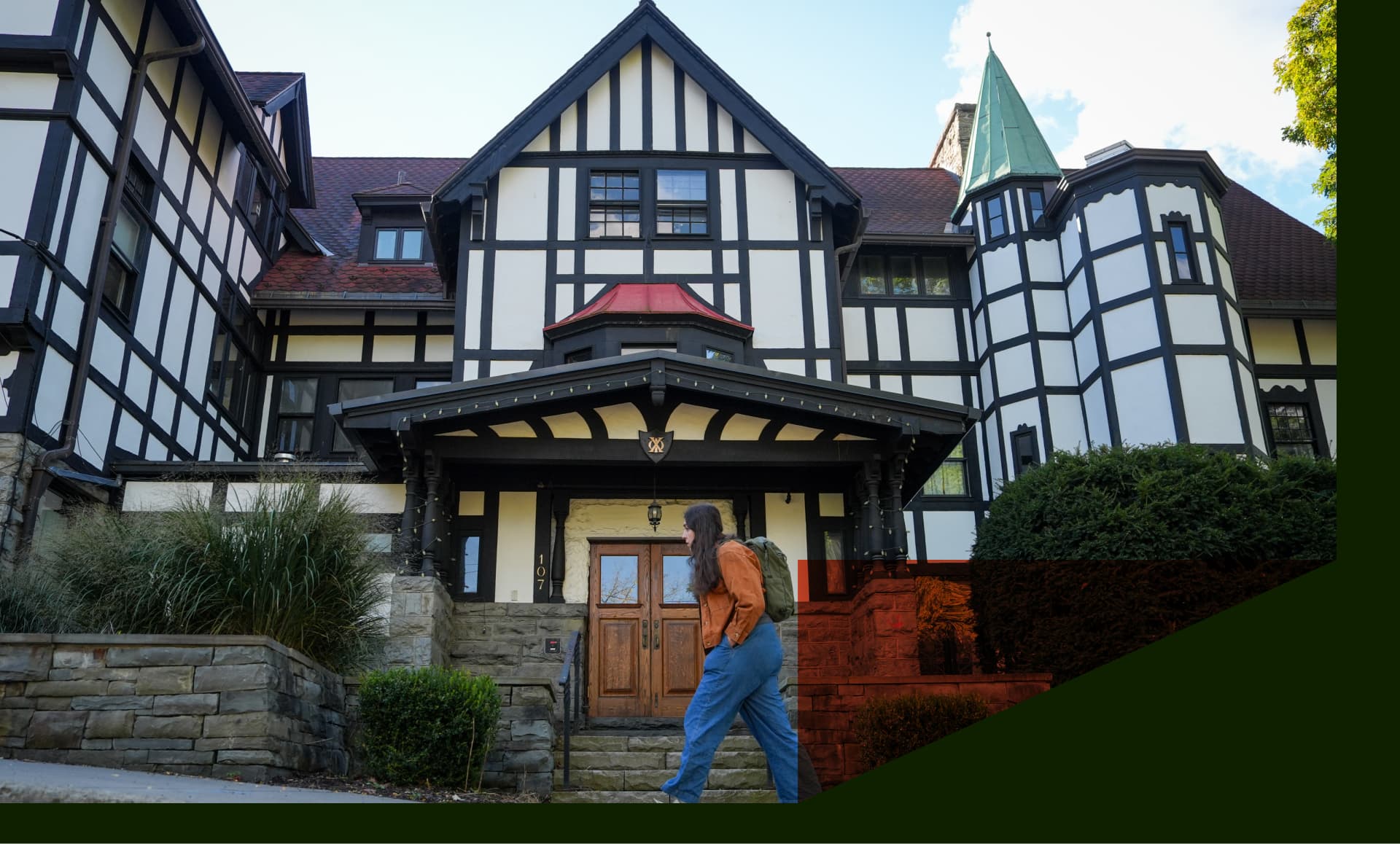 The fraternity house at the center of a rape allegation stands on the campus of Cornell University on October 8, 2026, in Ithaca, New York.