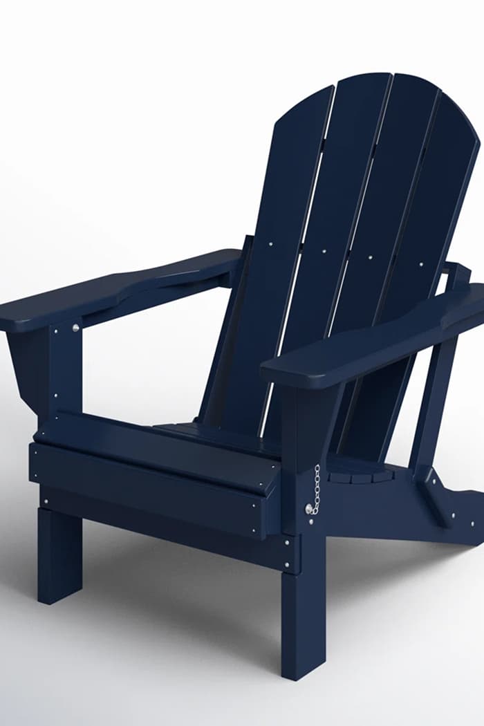 Shawnna Weather-Resistant Foldable Outdoor Adirondack Chair