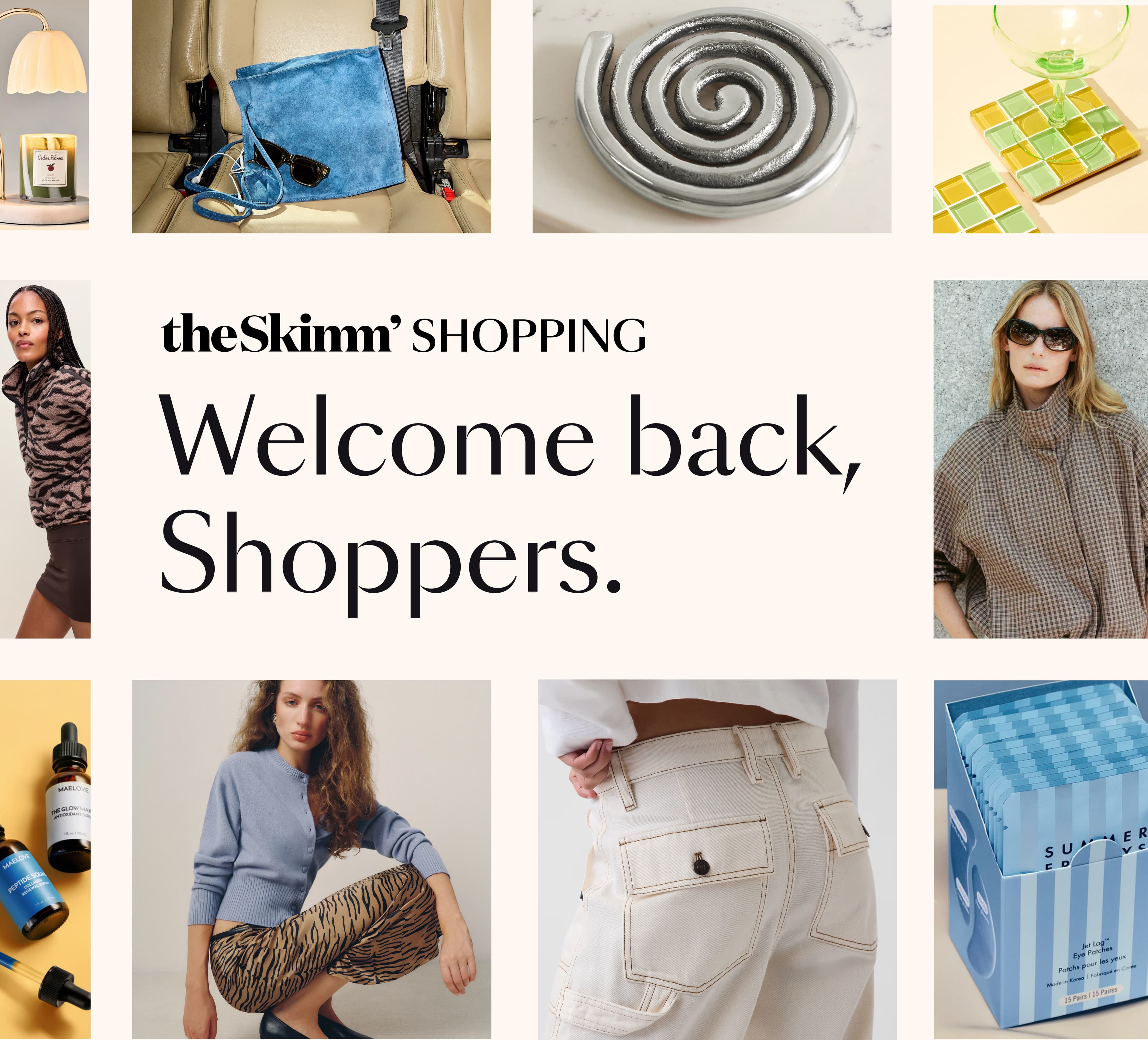 clothing, home decor, and accessories