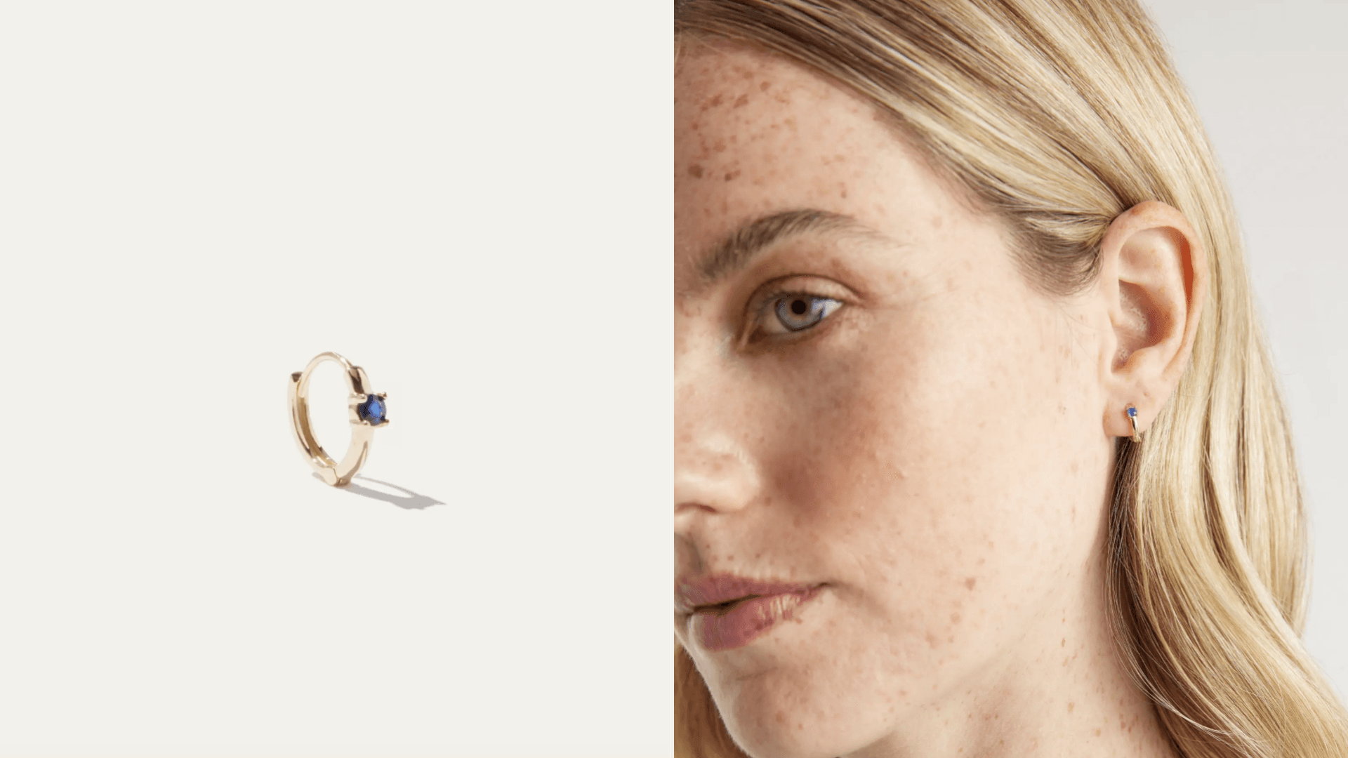 Mini hoops recycled gold 