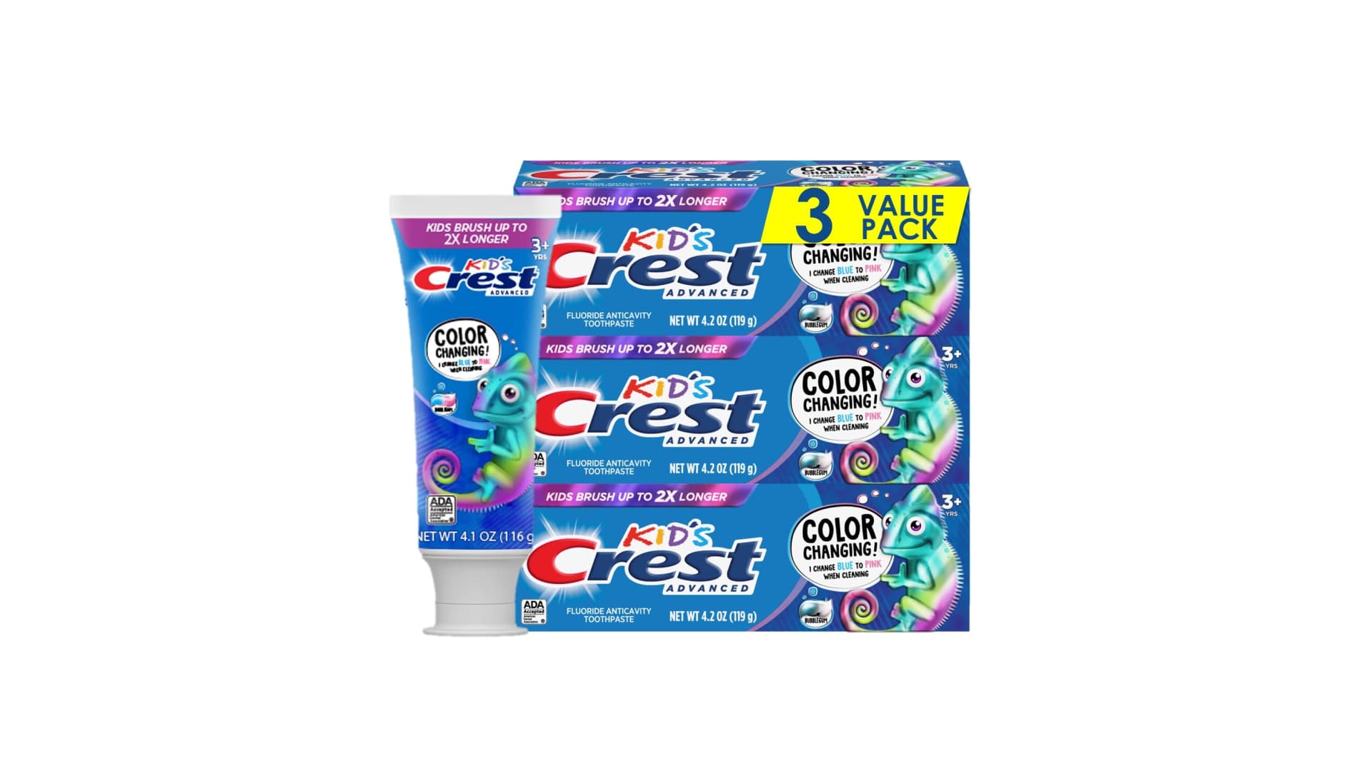 color-changing toothpaste for kids