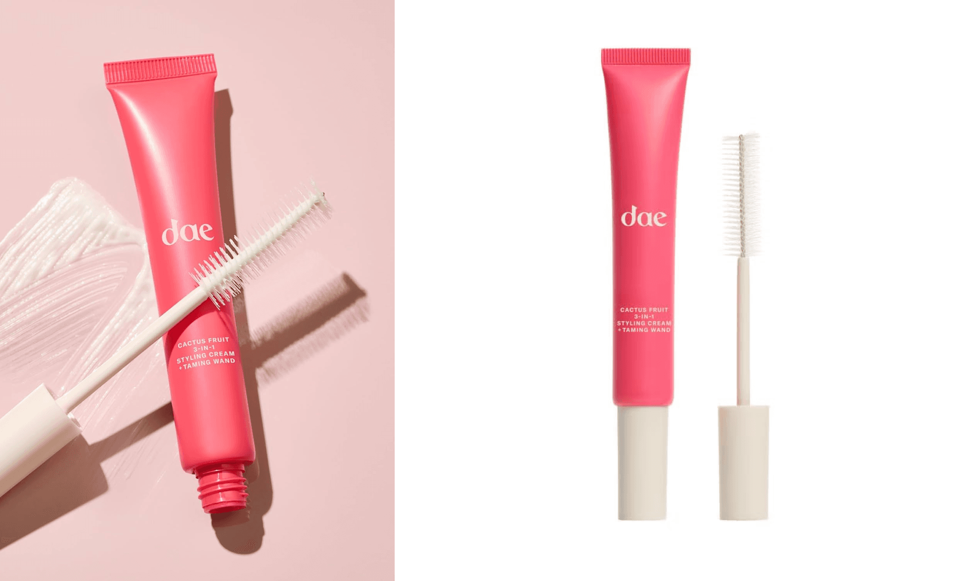 DAE Cactus Fruit 3-In-1 Styling Cream & Taming Wand - Tame Flyaways, Smooth Frizz, Style Edges (0.6 oz.)