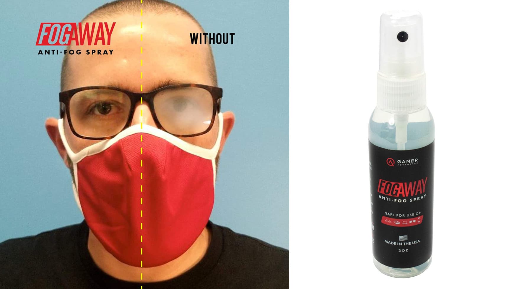 spray for fogging glasses