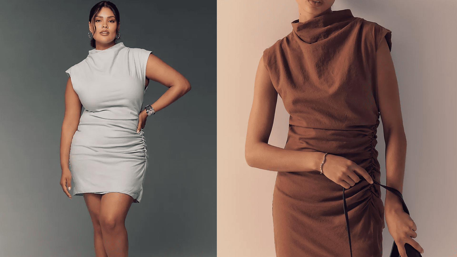 Anthropologie Cowl Neck Dress