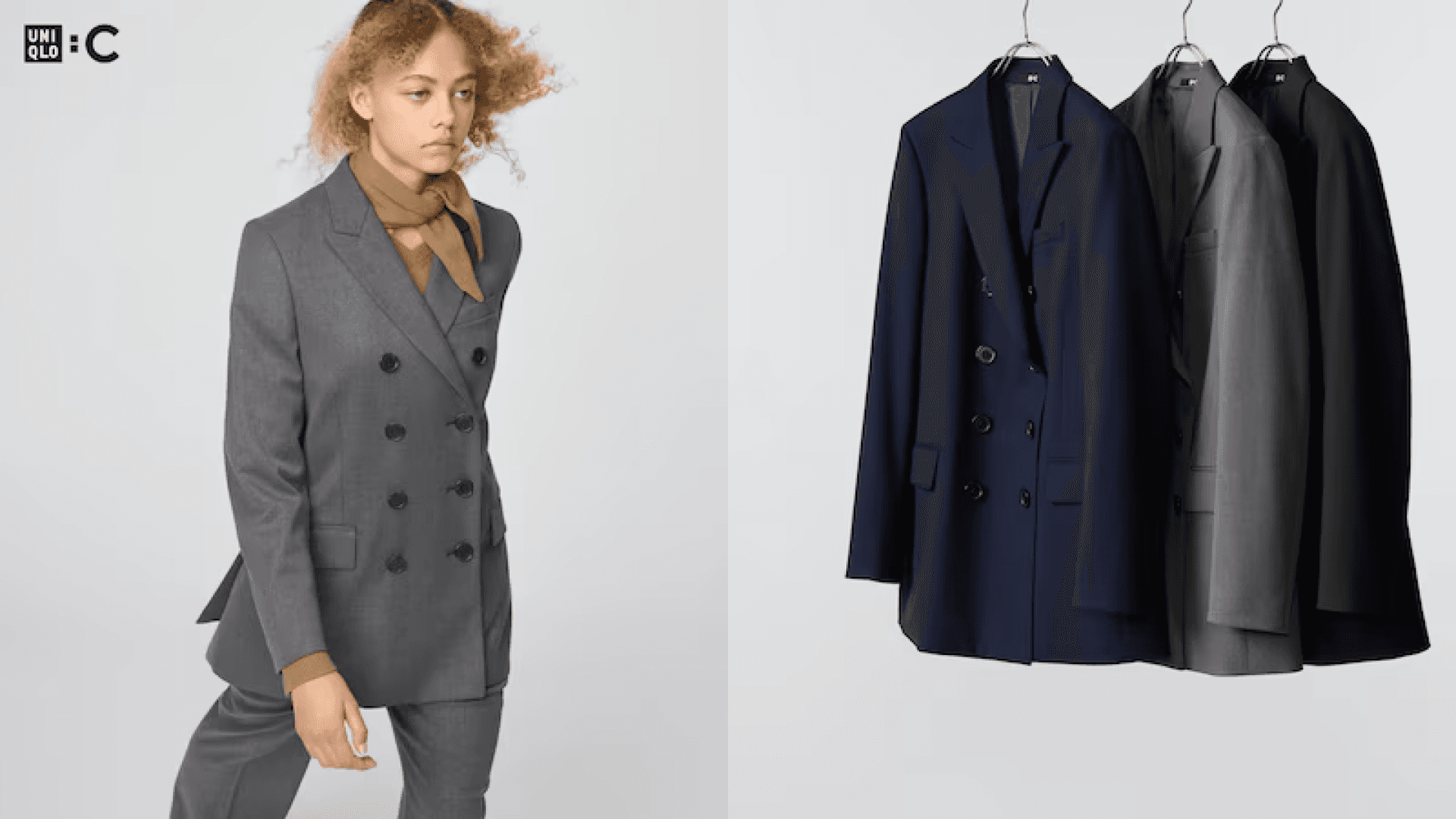 double-breasted jacket with buttons