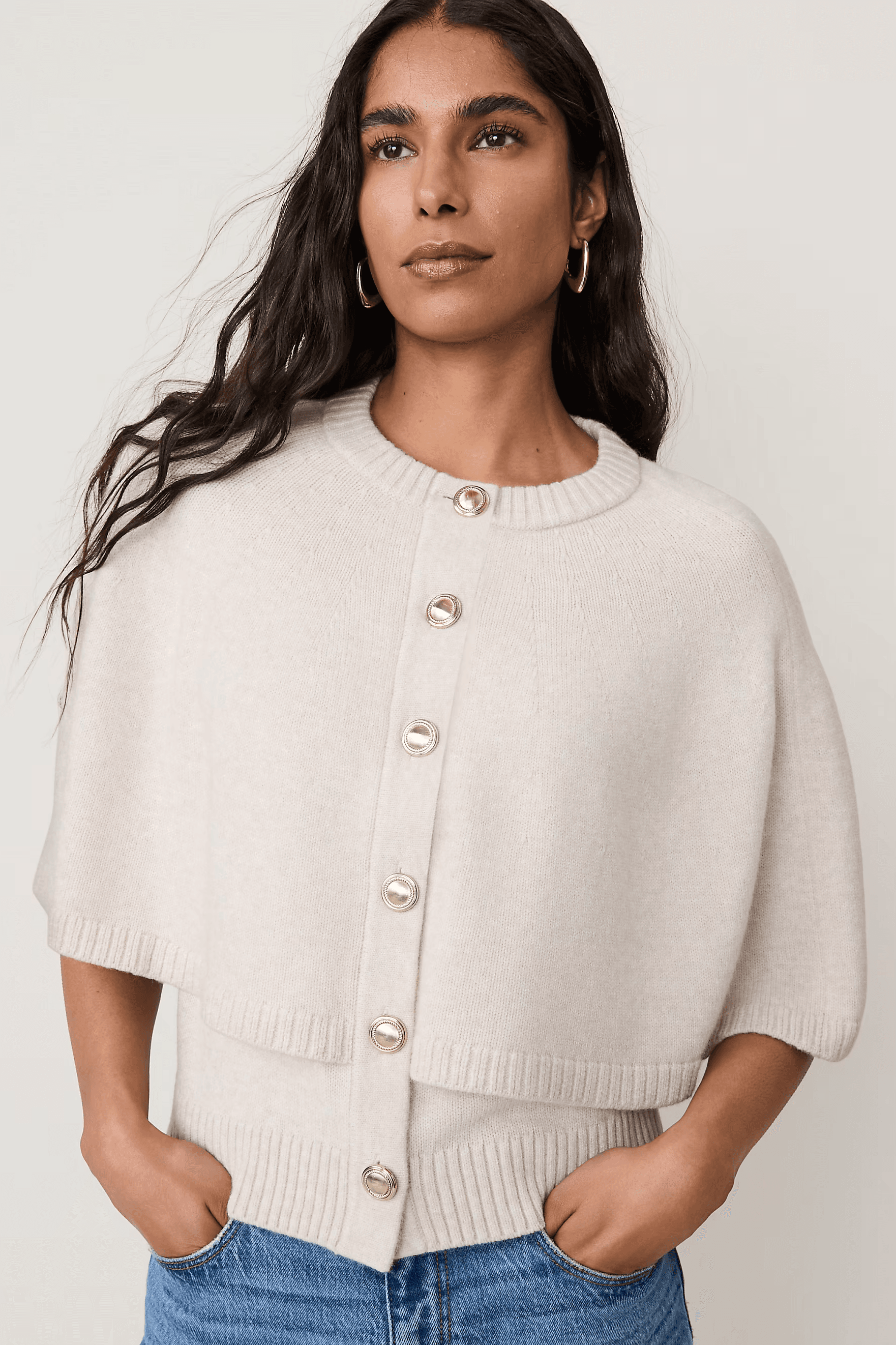 capelet cardigan