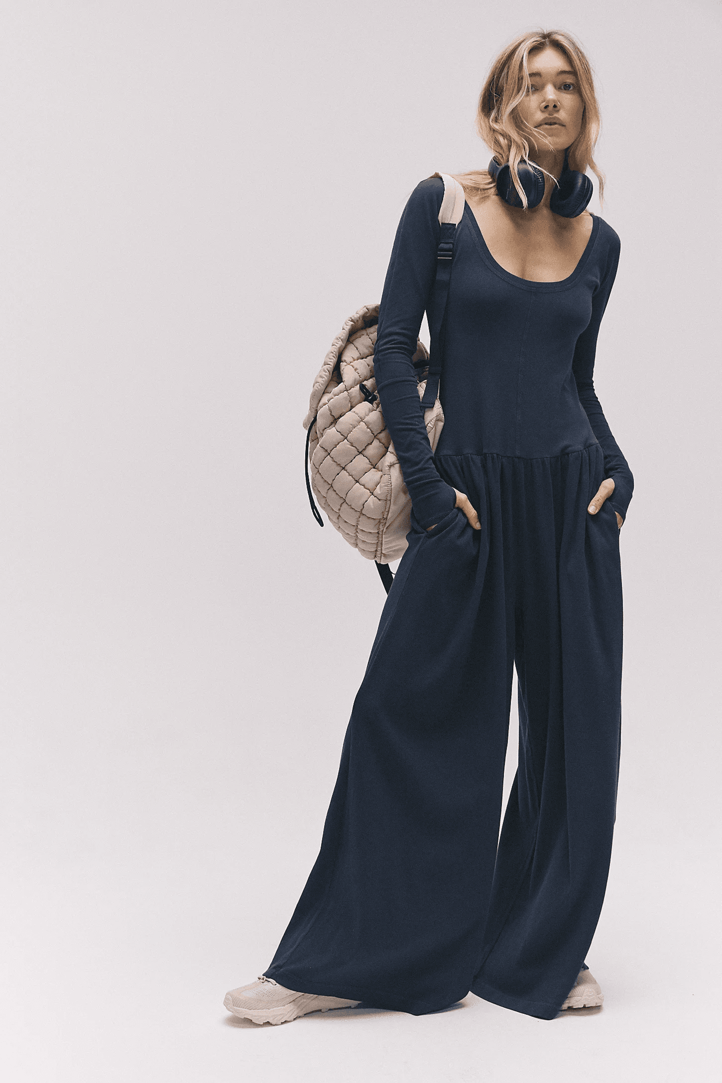 Free People FP Movement Hotshot Wide-Leg Onesie