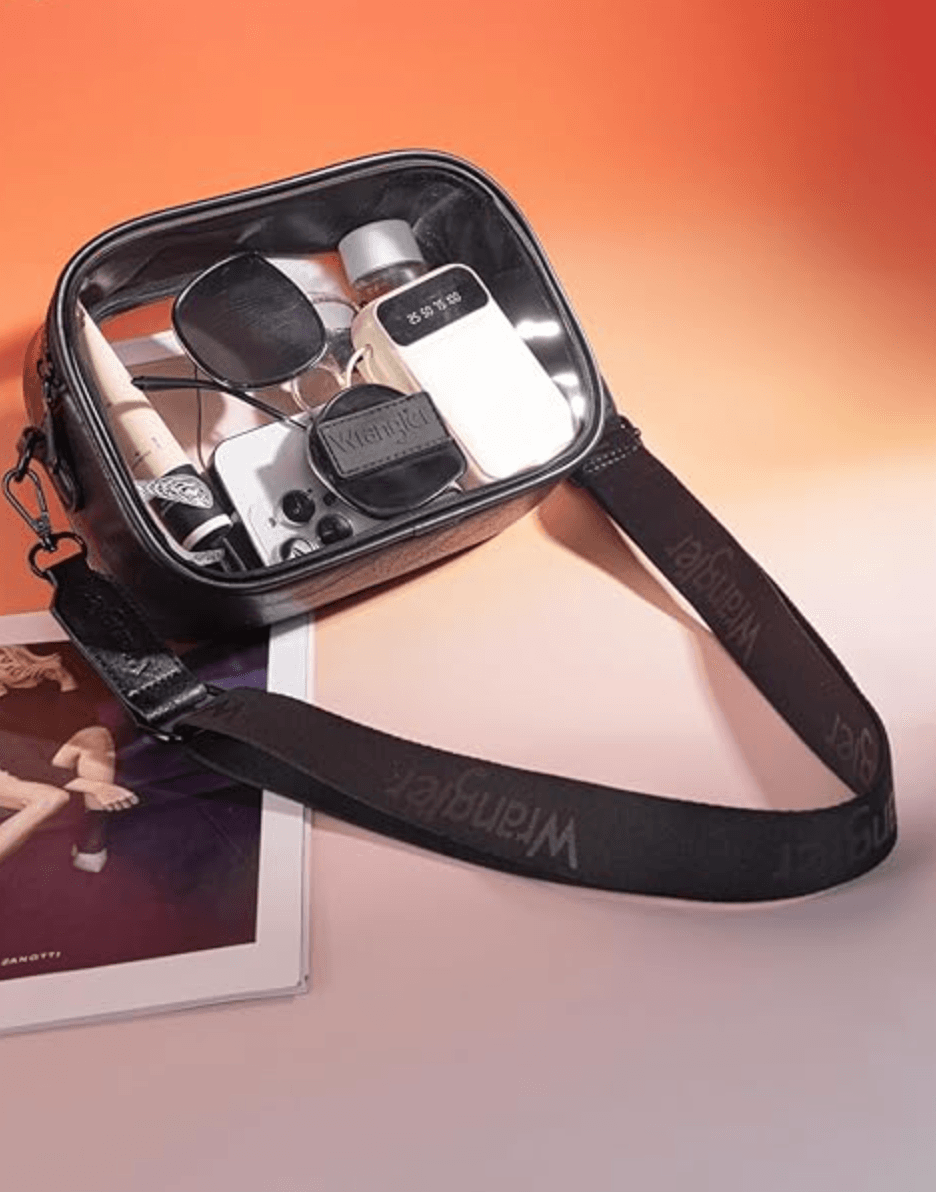 Montana West X Wrangler Clear Bag for Stadium Events Crossbody Purse for Concerts, Sports