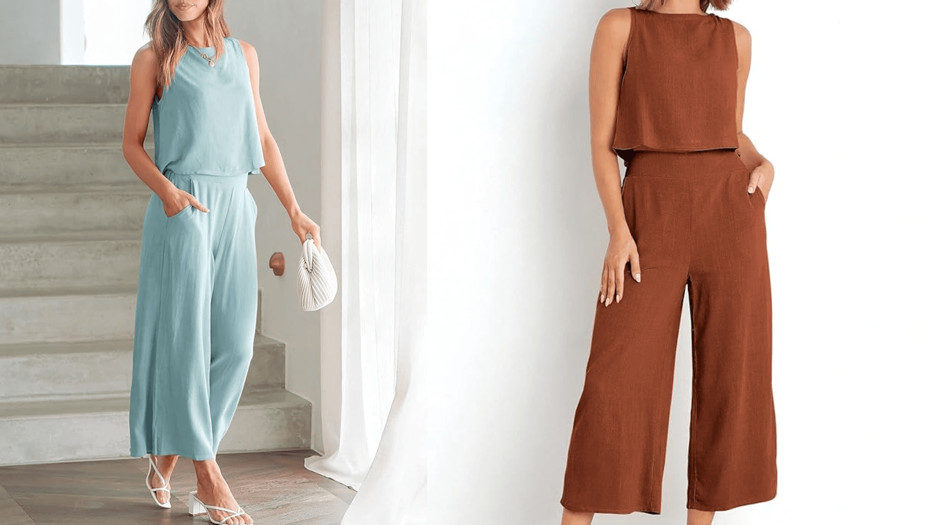 Amazon Linen Two-Piece Matching Set