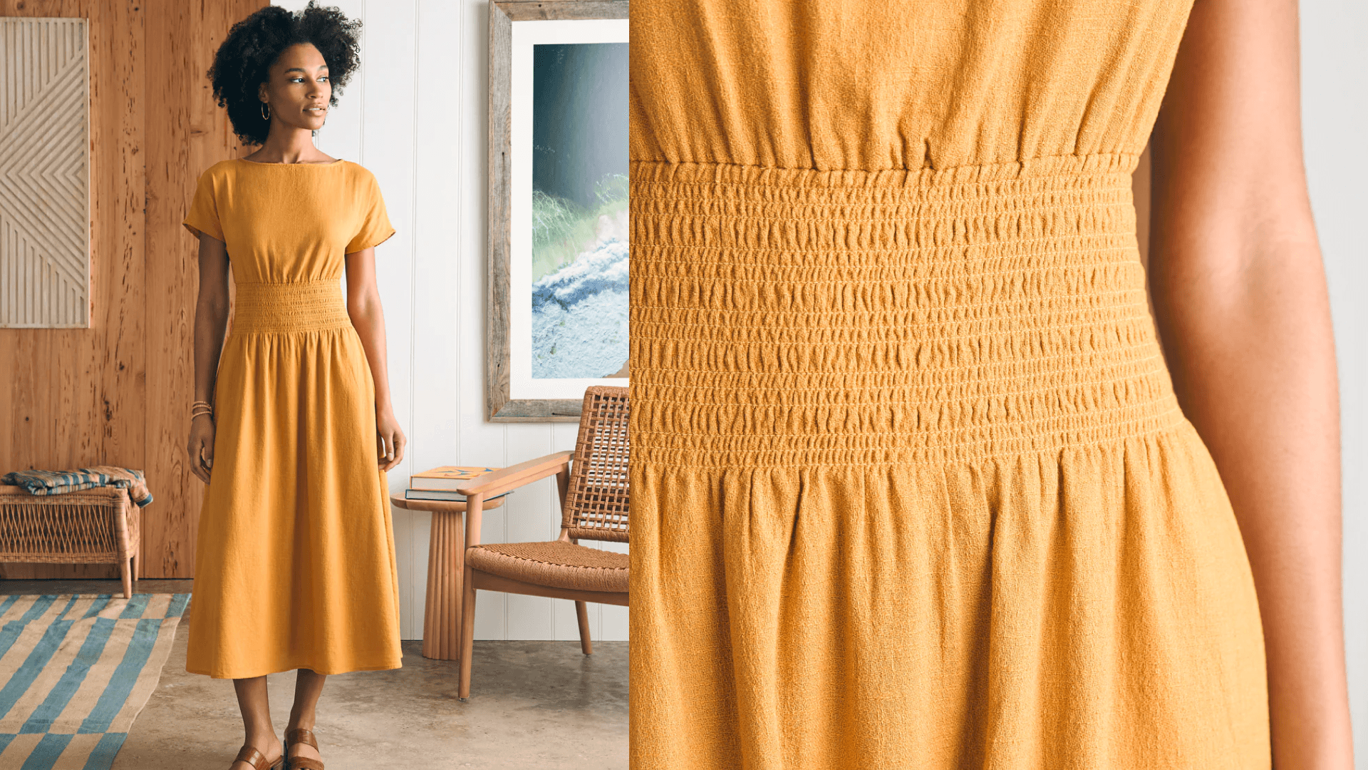 Faherty Midi Dress