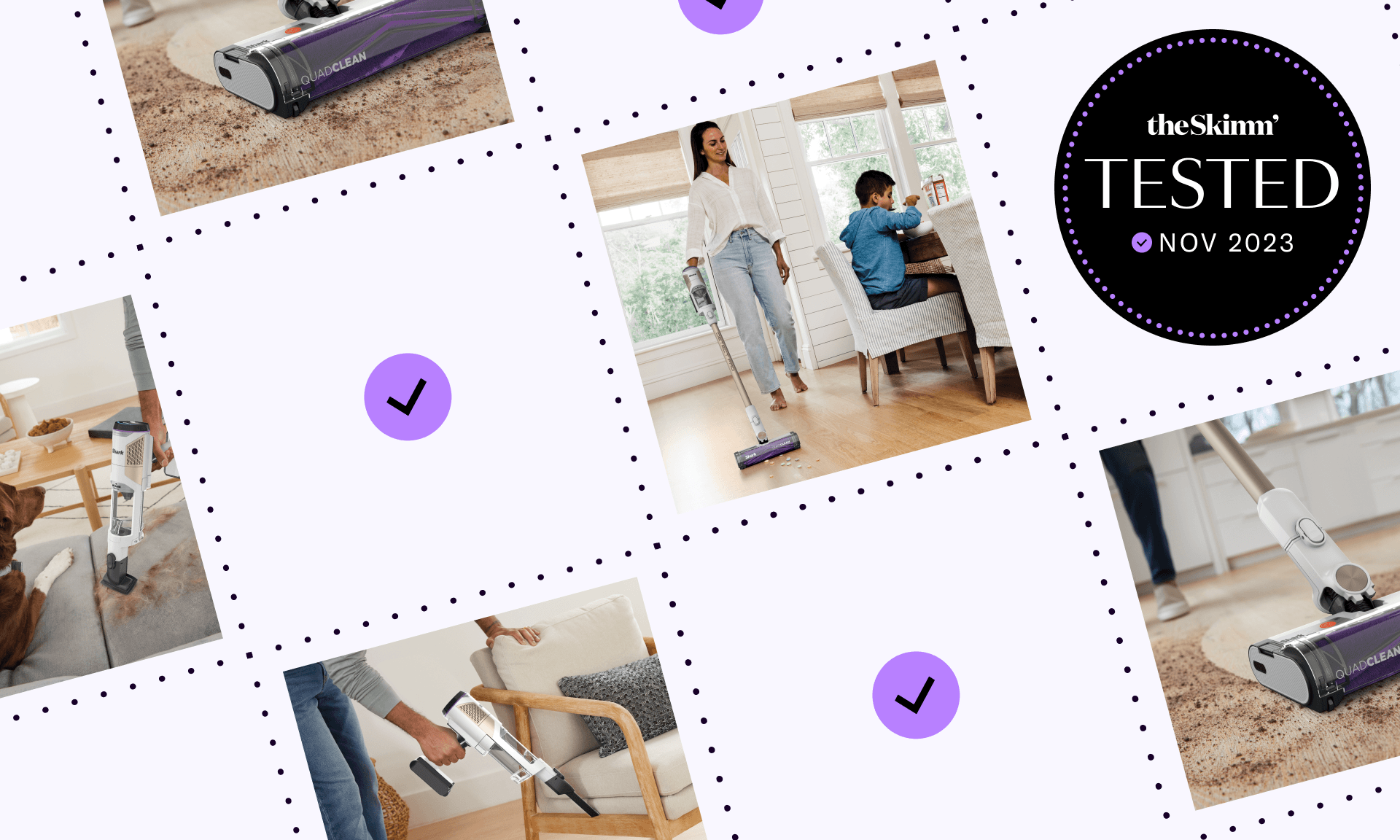 Checkerboard pattern Skimm Tested series header