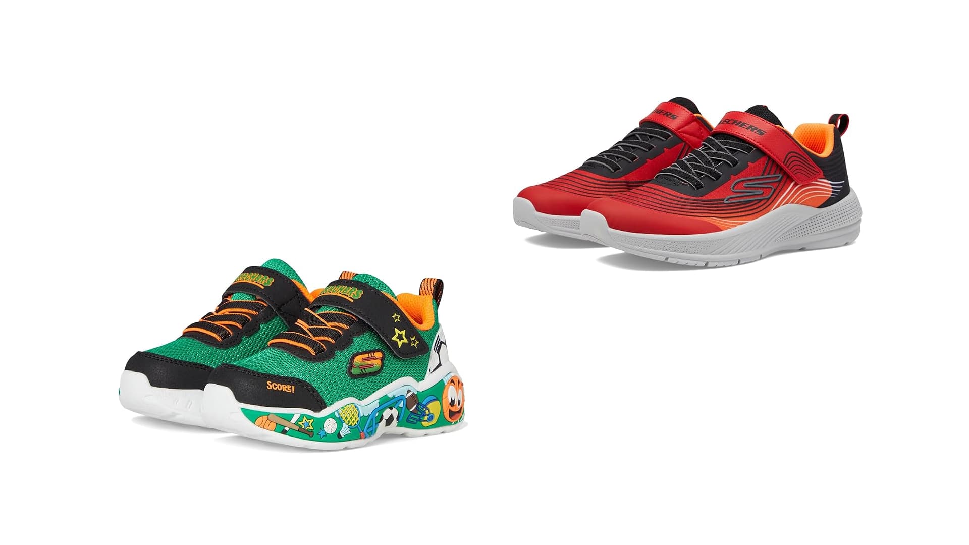 Skechers Kids Boy's Play Scene Sneaker, Black/Yellow, 8 Toddler