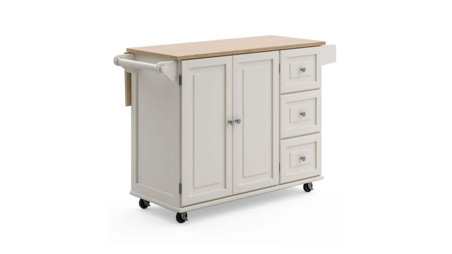 moveable kitchen island with storage