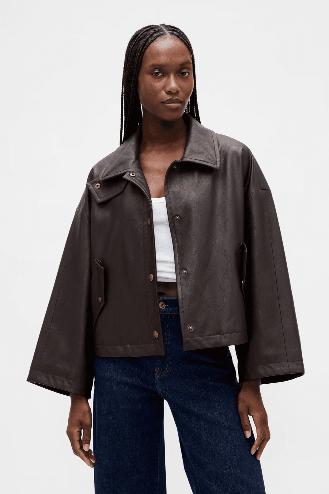 vegan leather jacket