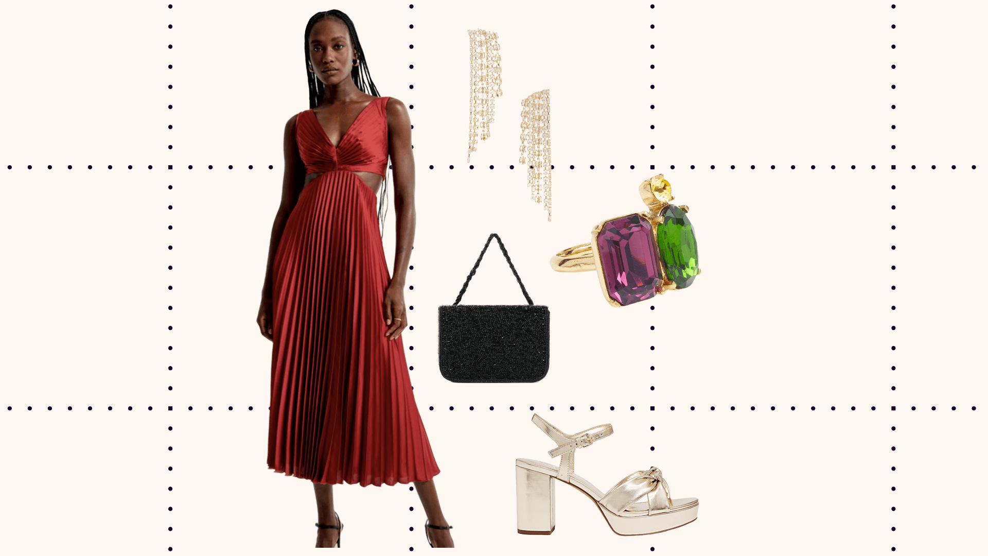 cocktail wedding guest outfit