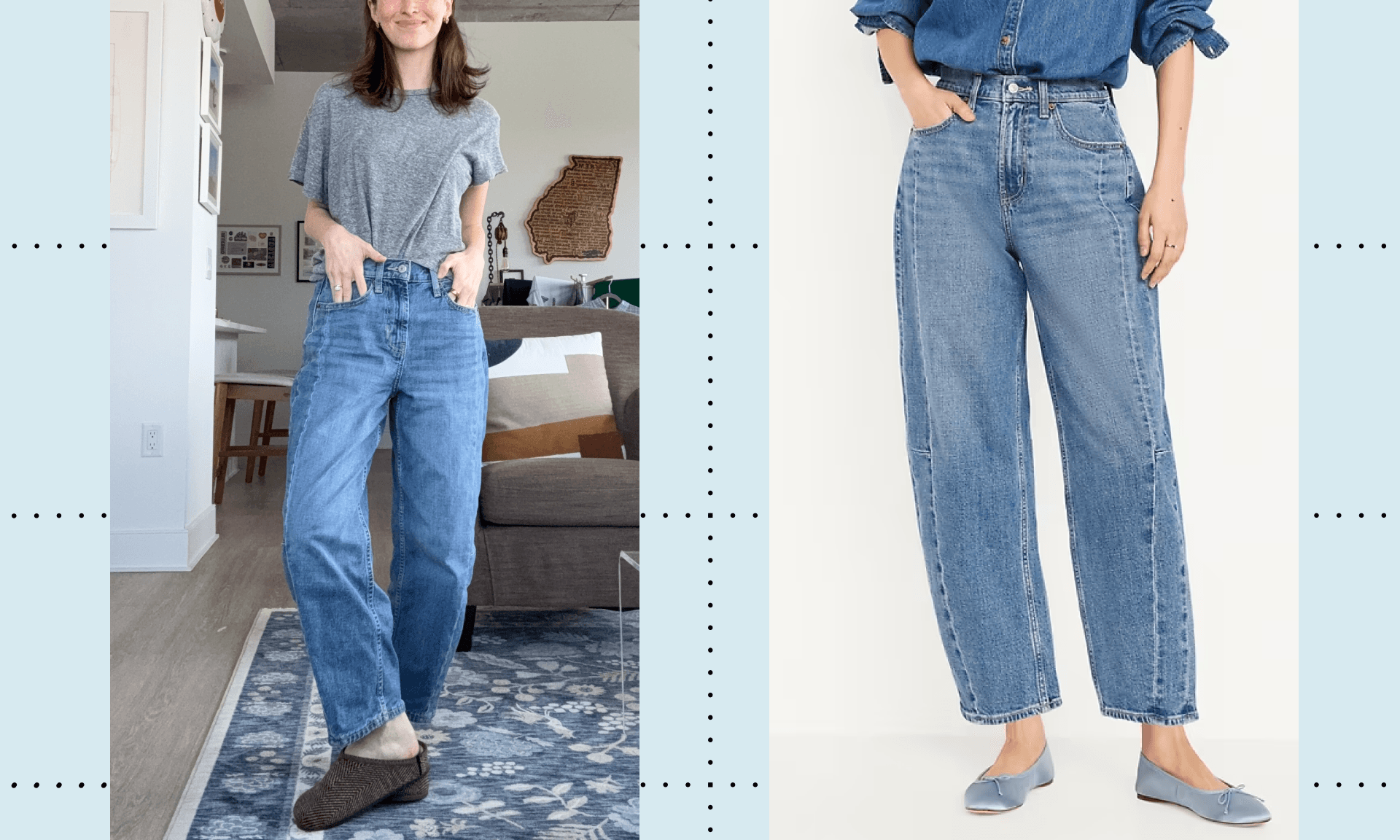 barrel jeans