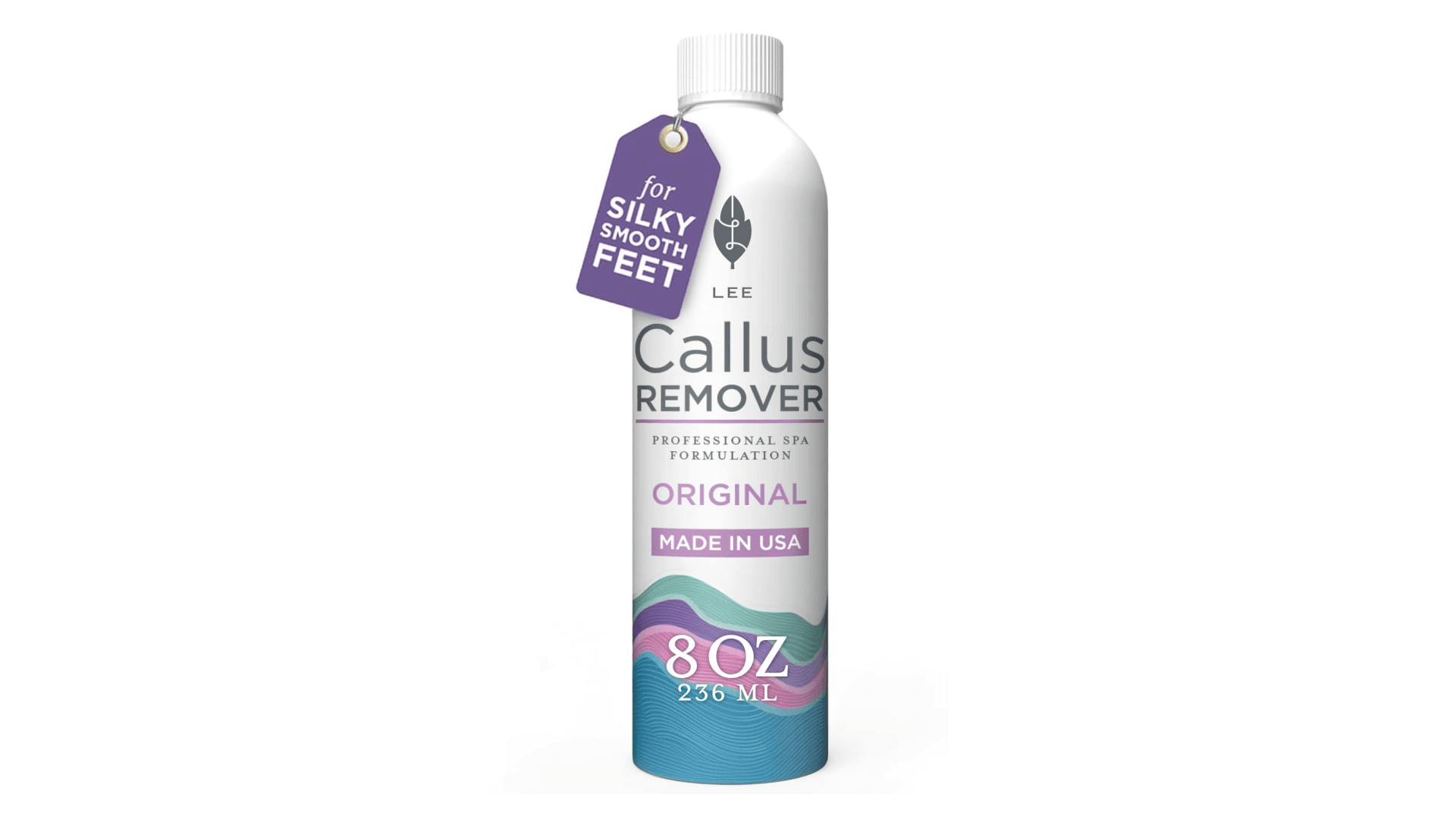 Lee Beauty Professional Callus Remover for Feet - Original, Powerful Formulation - Extra Strength Gel, Home Pedicure Foot Spa Results - Cracked & Dead Dry Skin Supplies - 8 Oz