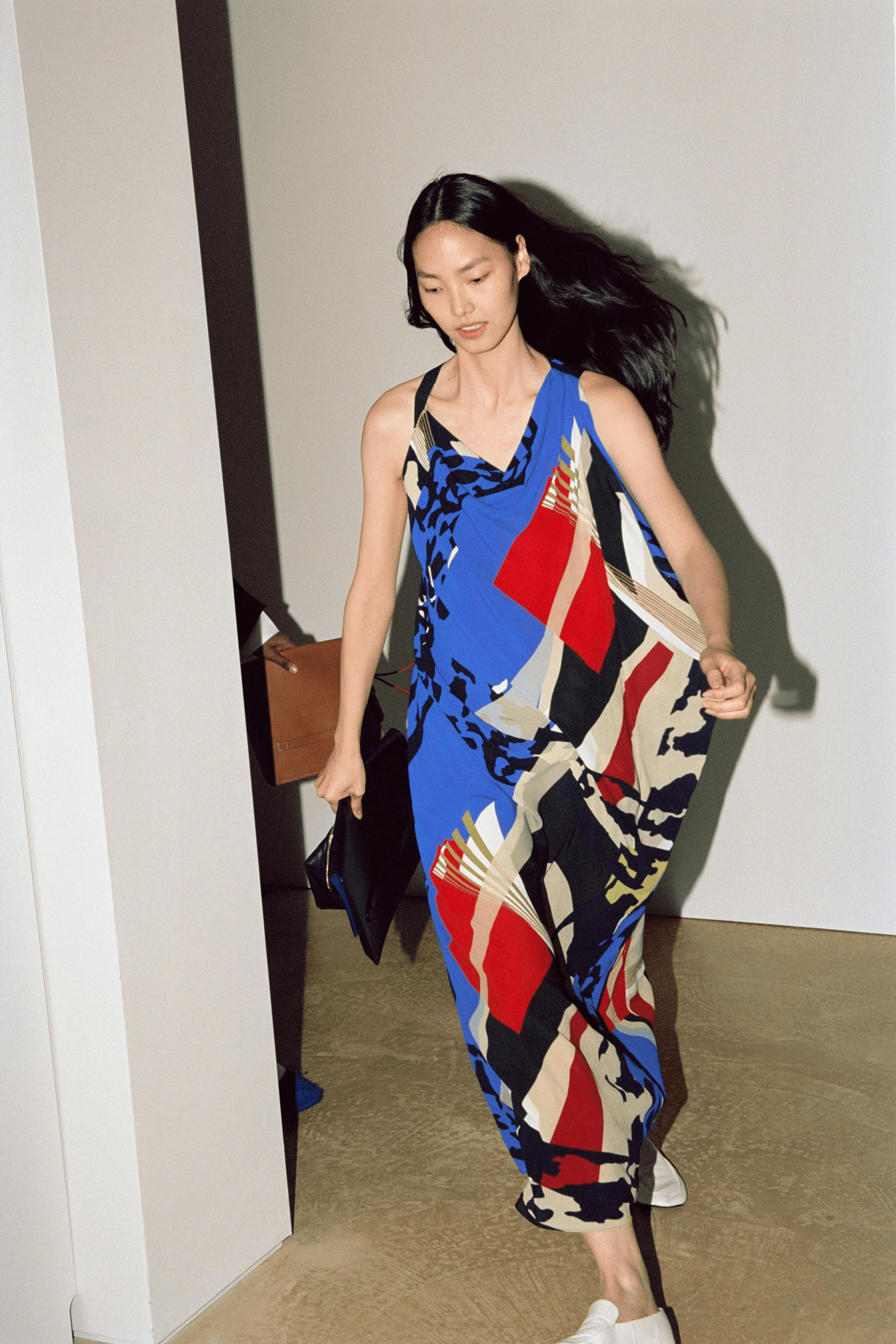 Zara ZW Collection Printed Midi Dress