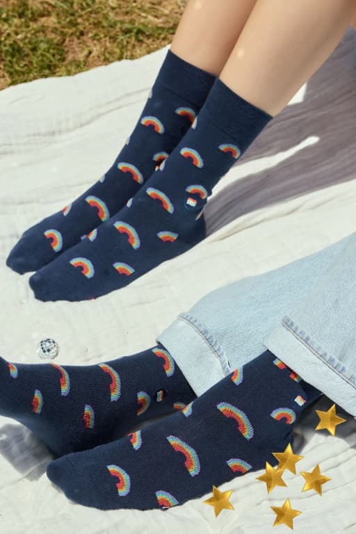 rainbow socks
