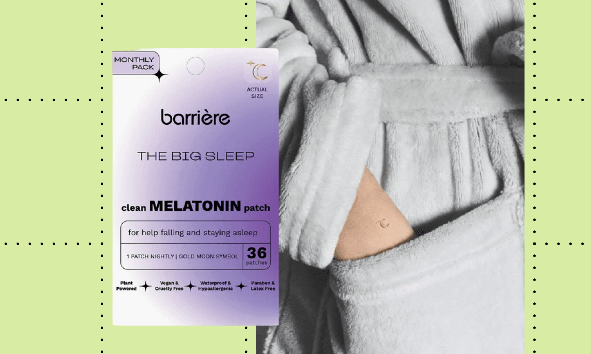 Barrière The Big Sleep Clean Melatonin Patch