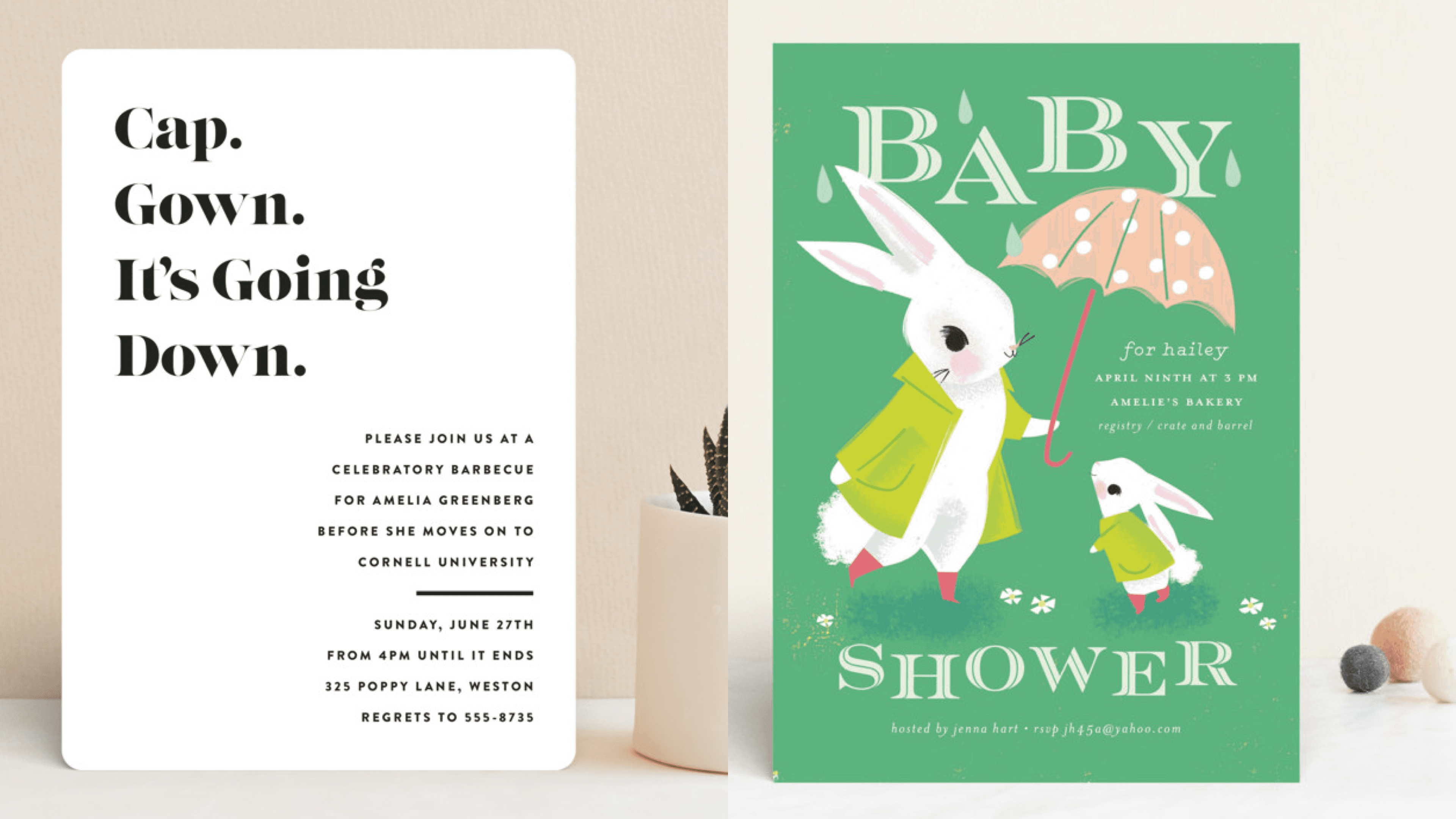 Minted invitations