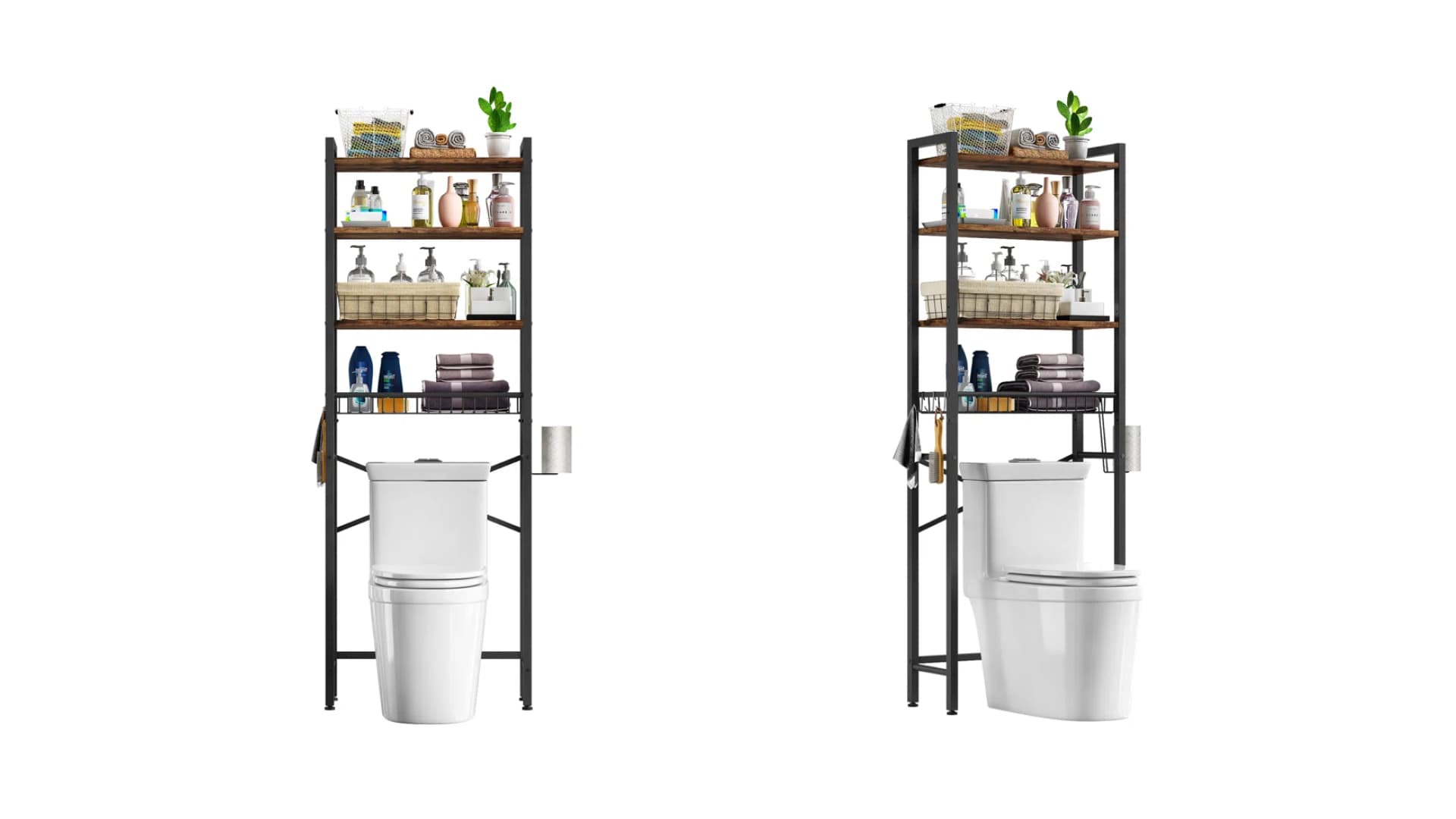 over-toilet storage rack