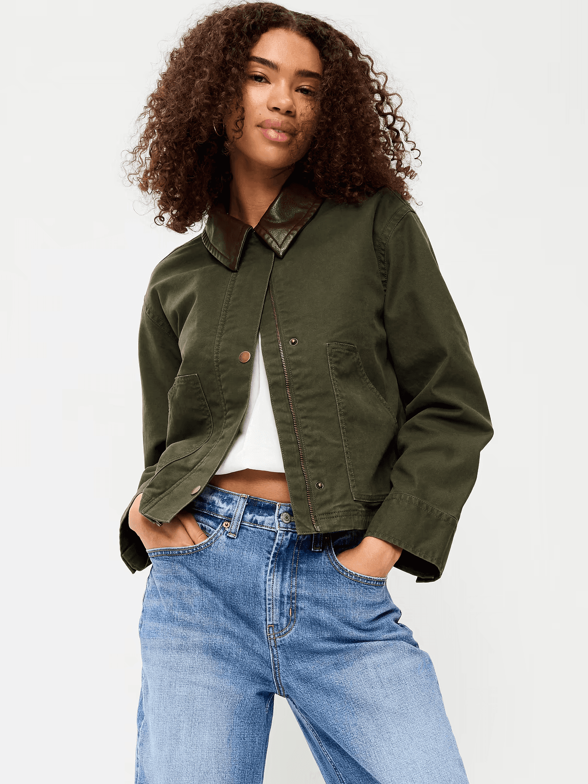 Old Navy Cropped Barn Jacket