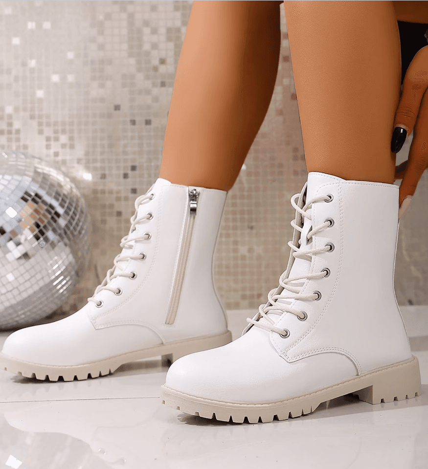 Mostsola Lug Sole Combat Boots at Walmart