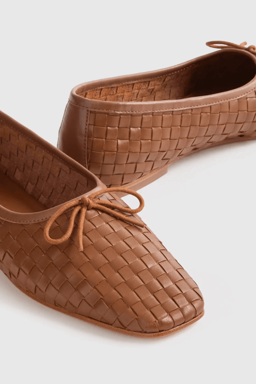 woven ballet flat