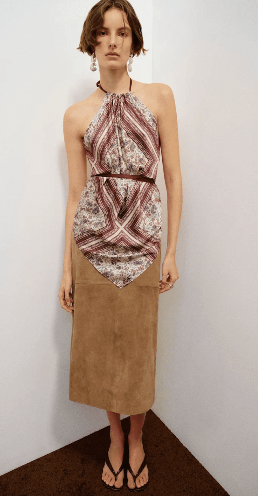 reformation scarf top