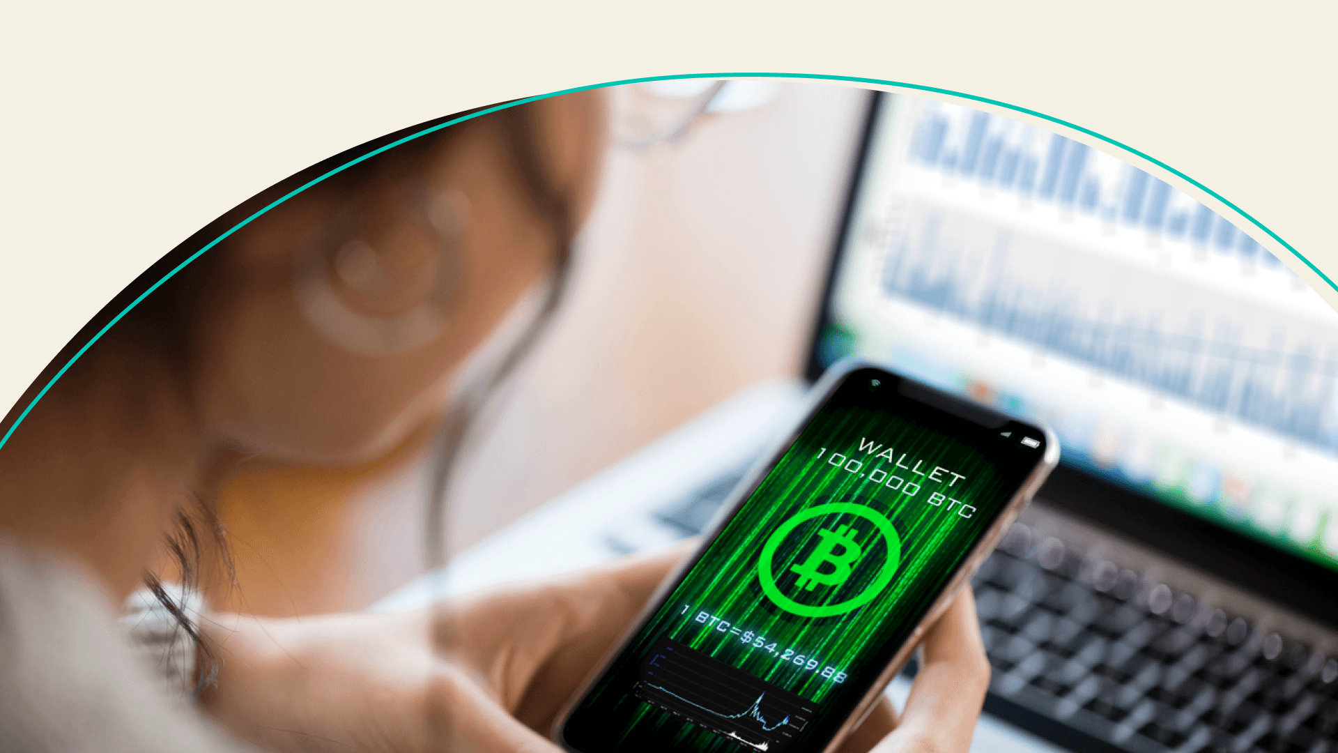 accessibility, woman reviewing digital wallet