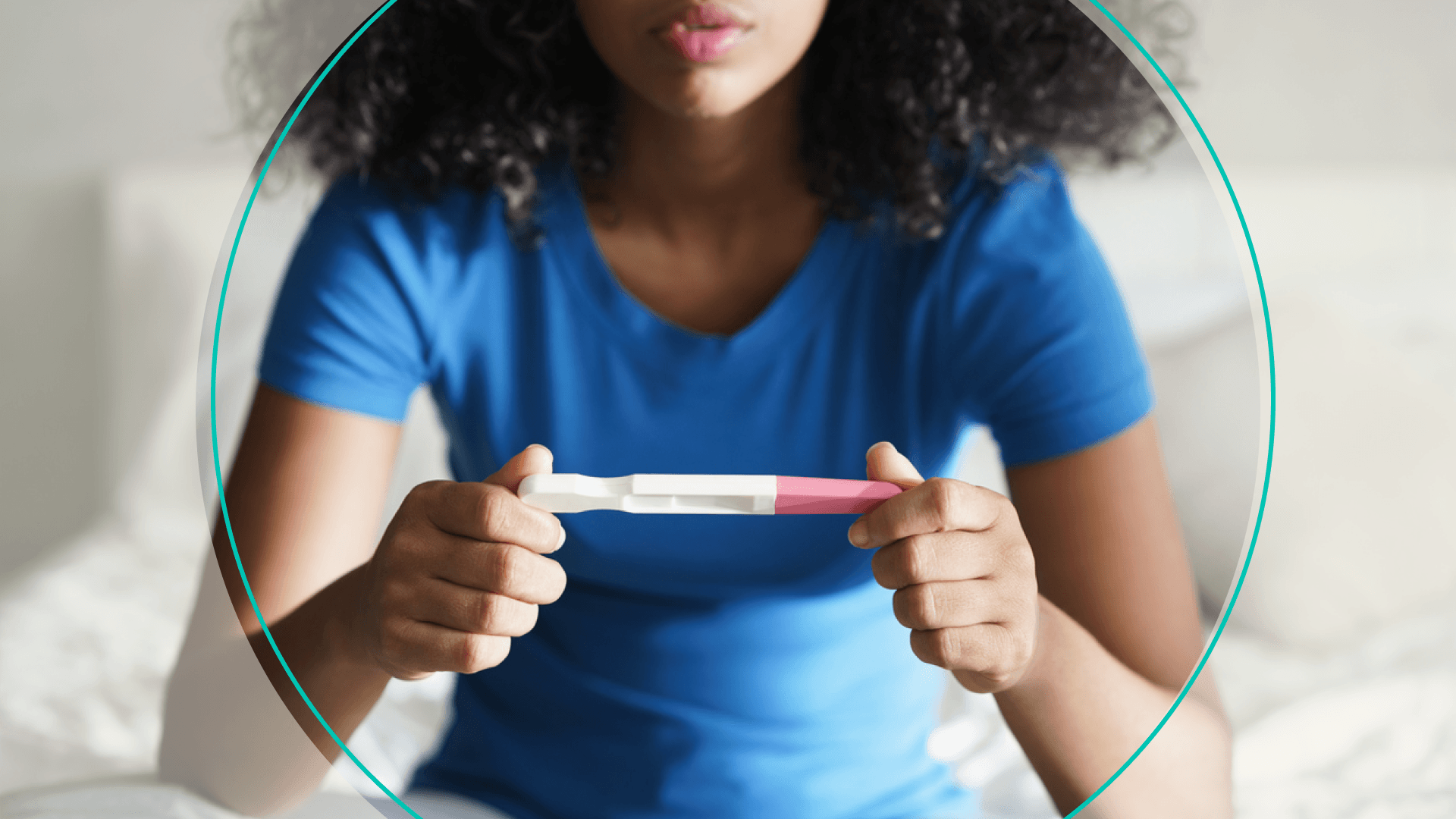 Person Looking at Pregnancy Test