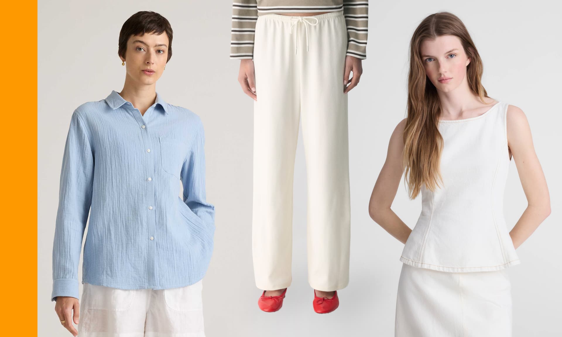 button-down, shirt, tank