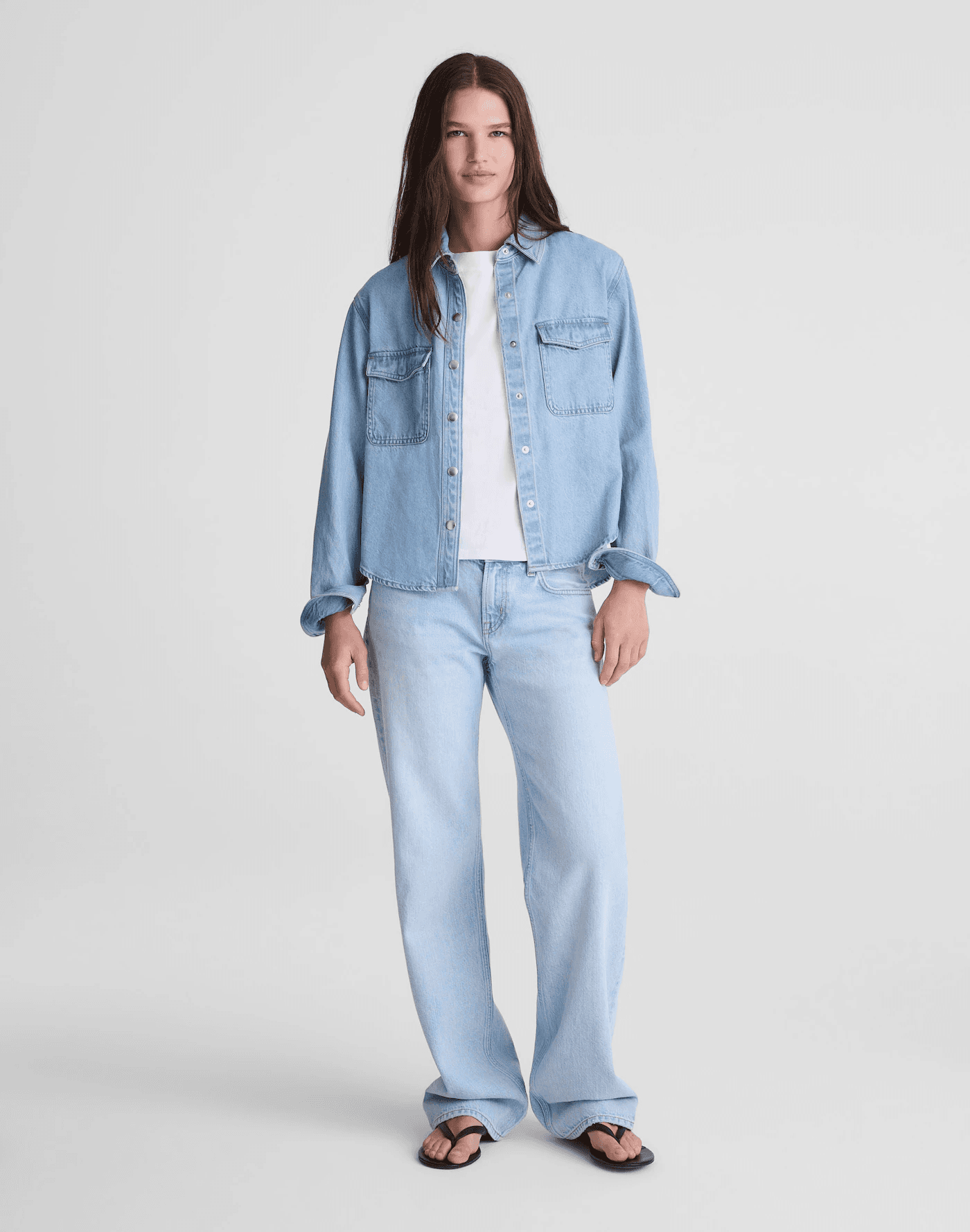 Madewell Airy Denim Relaxed Shirt-Jacket
