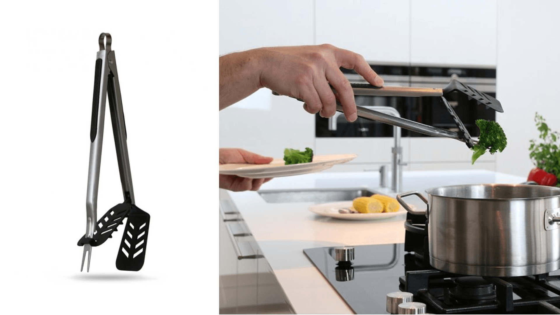 tongs that also have a fork