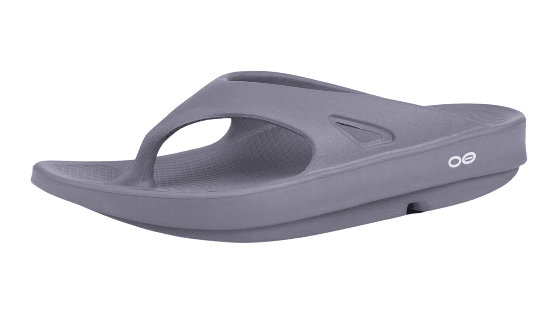 Purple-gray flip-flop