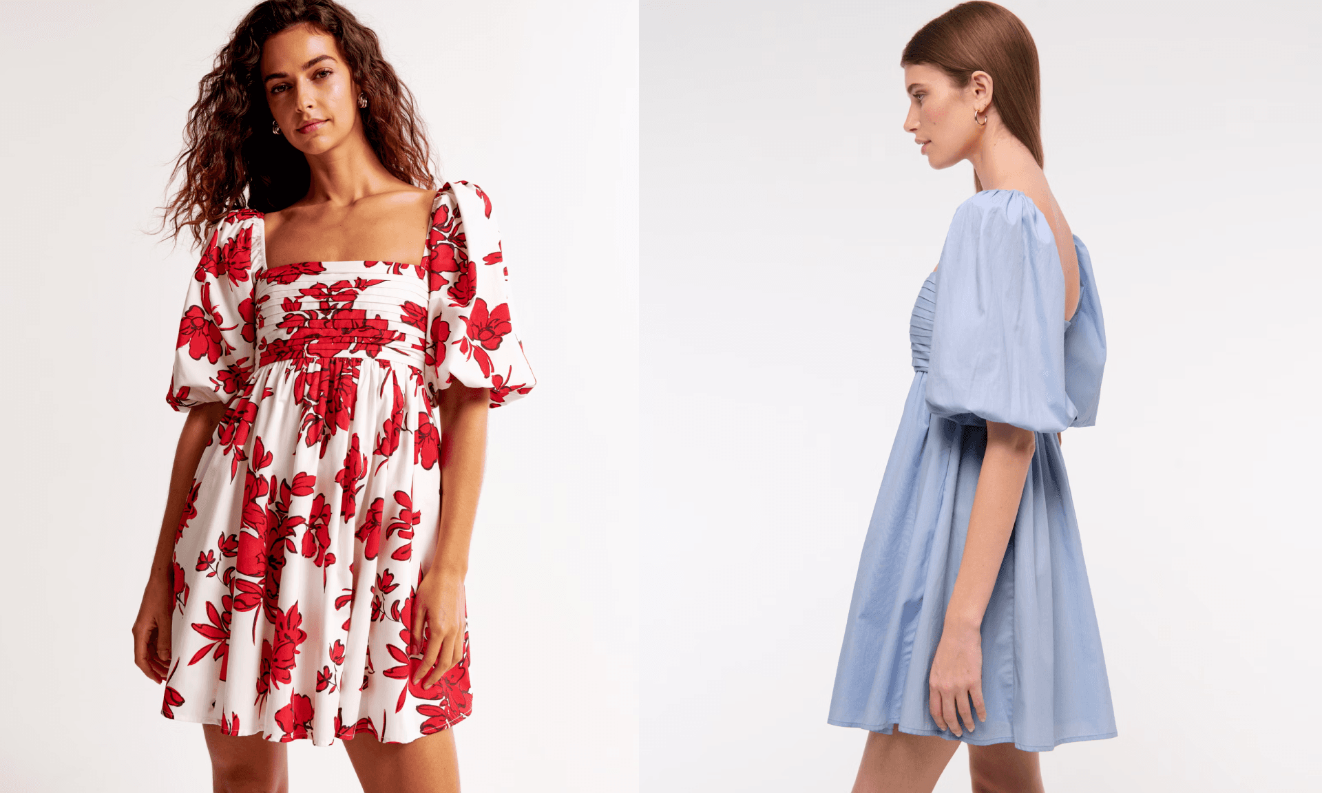 The A&F Emerson Poplin Puff Sleeve Mini Dress