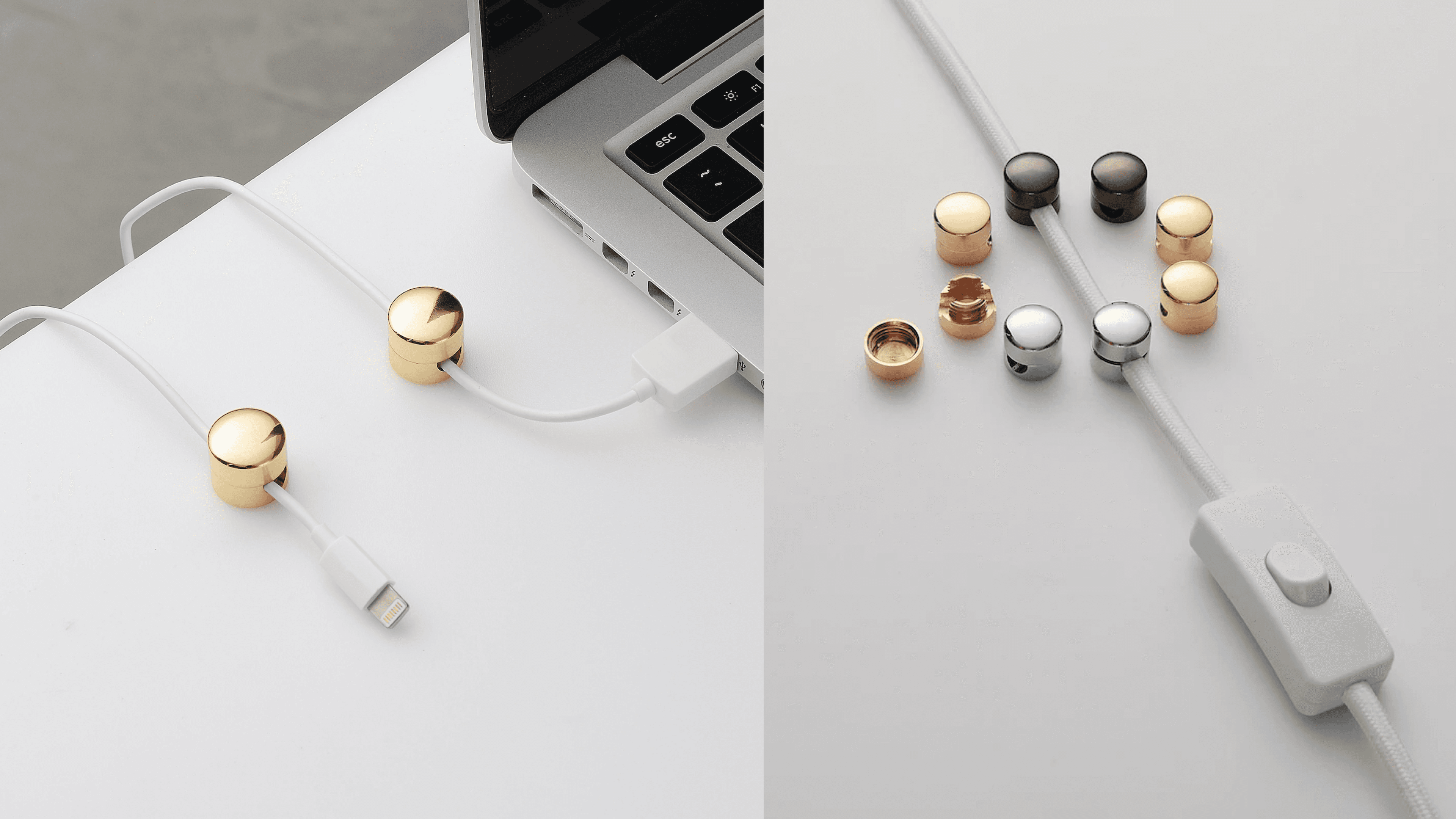 Brass cable clips