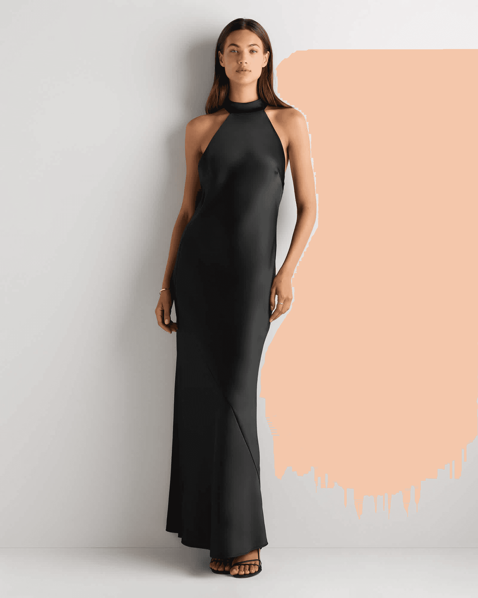Quince Catalina Stretch Satin Dress