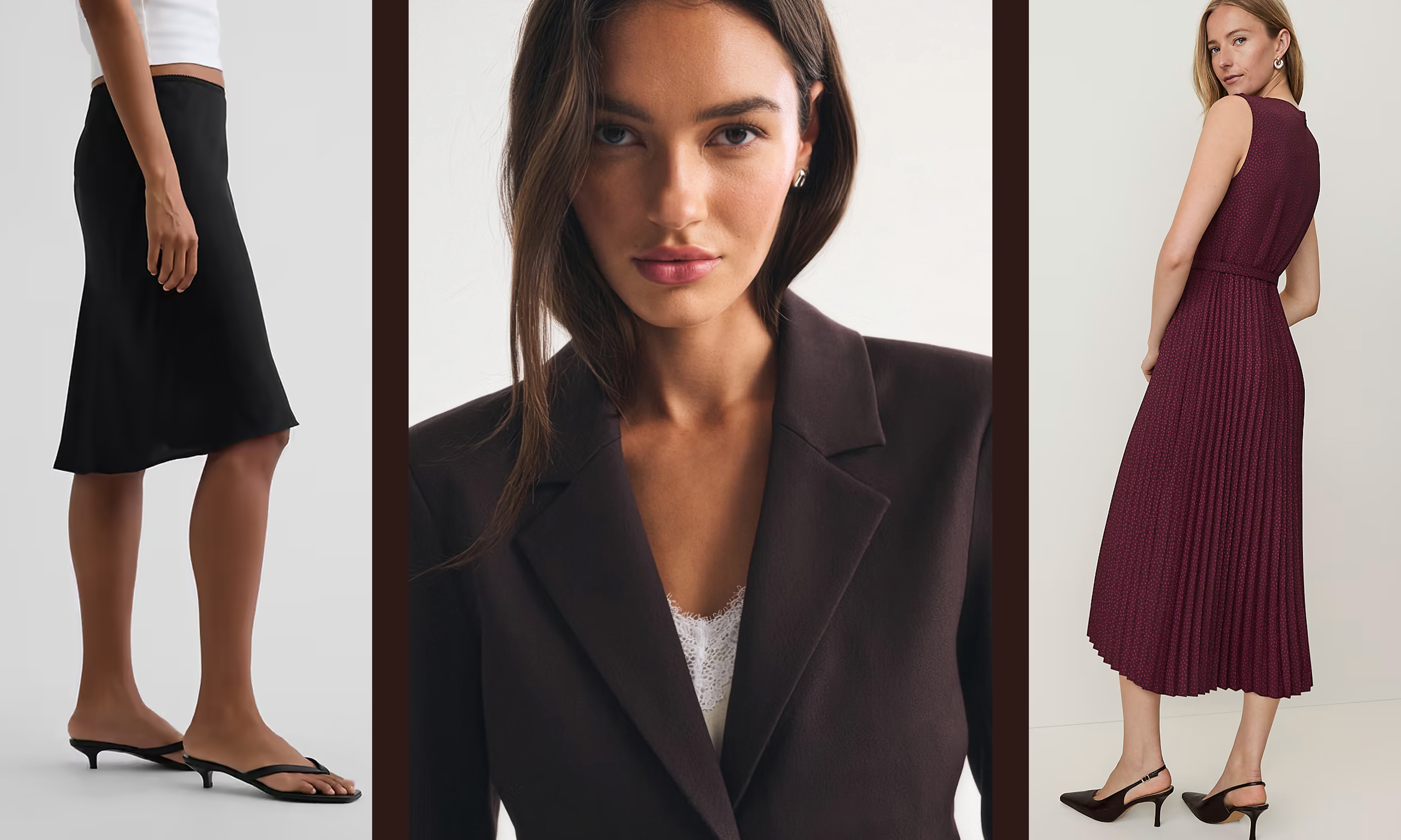 skirt, blazer, midi dress