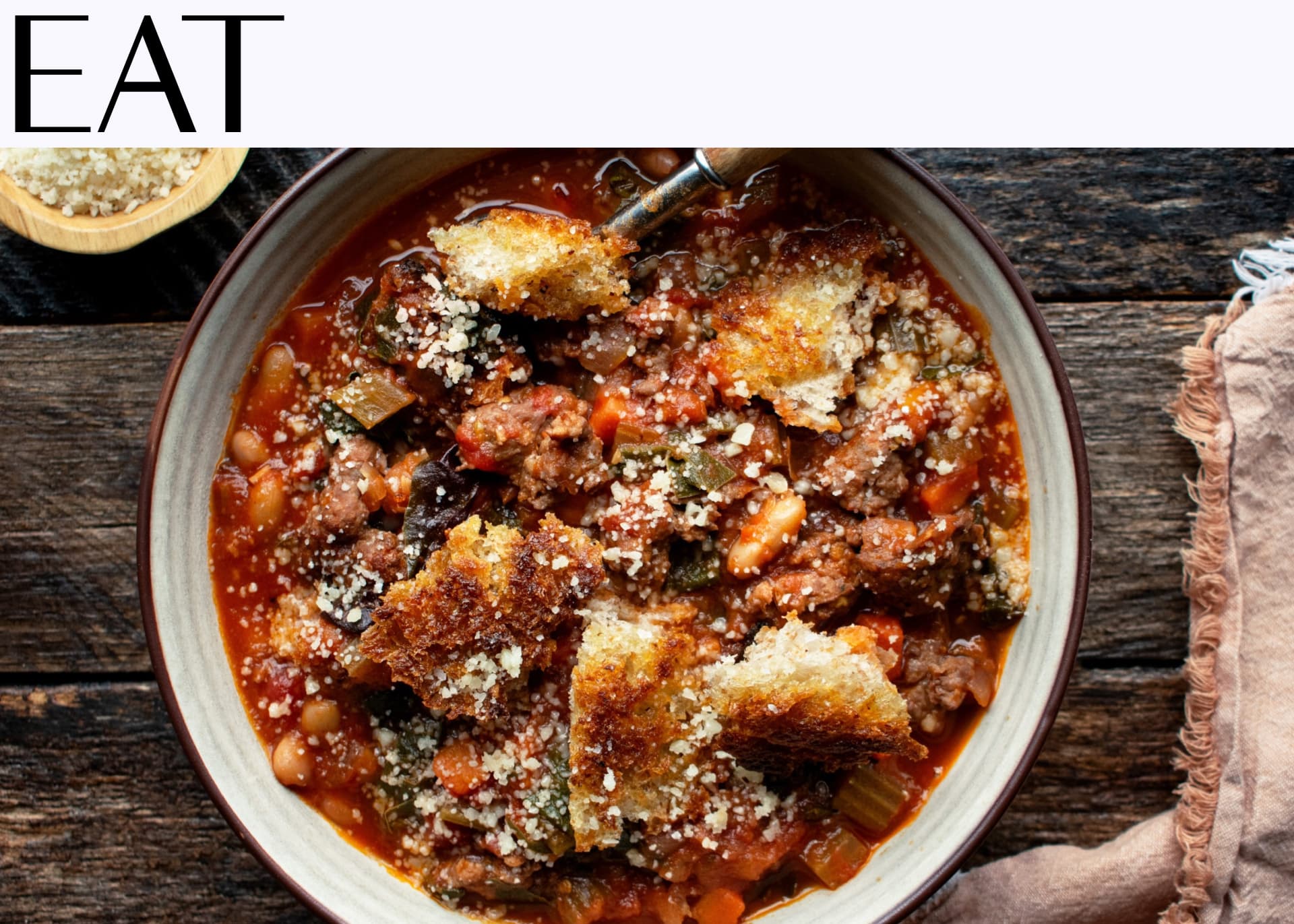 Eat: Ribollita Soup with Sausage & Toasted Bread